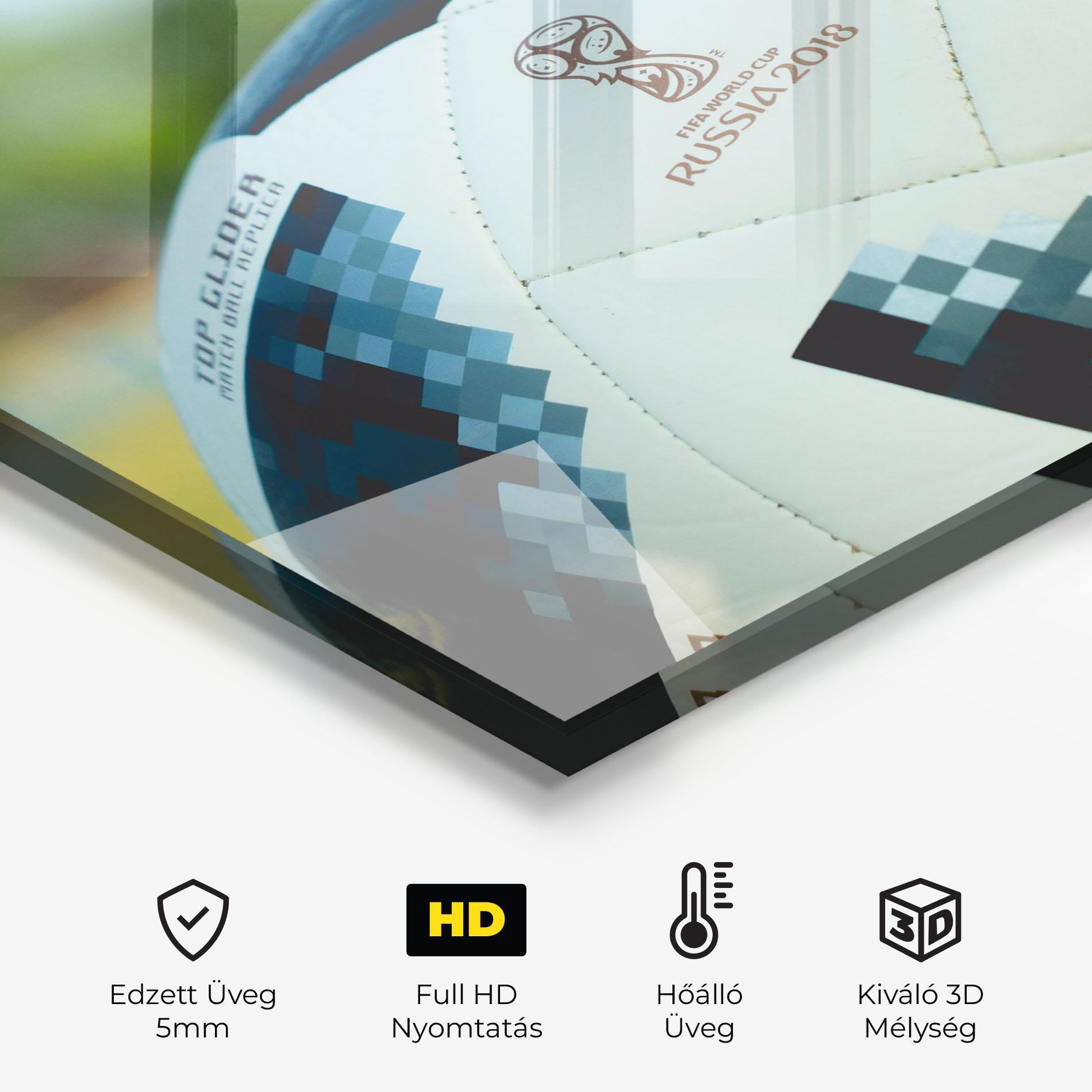 Konyhai üveg hátfal Golden Award For Football mockup 2