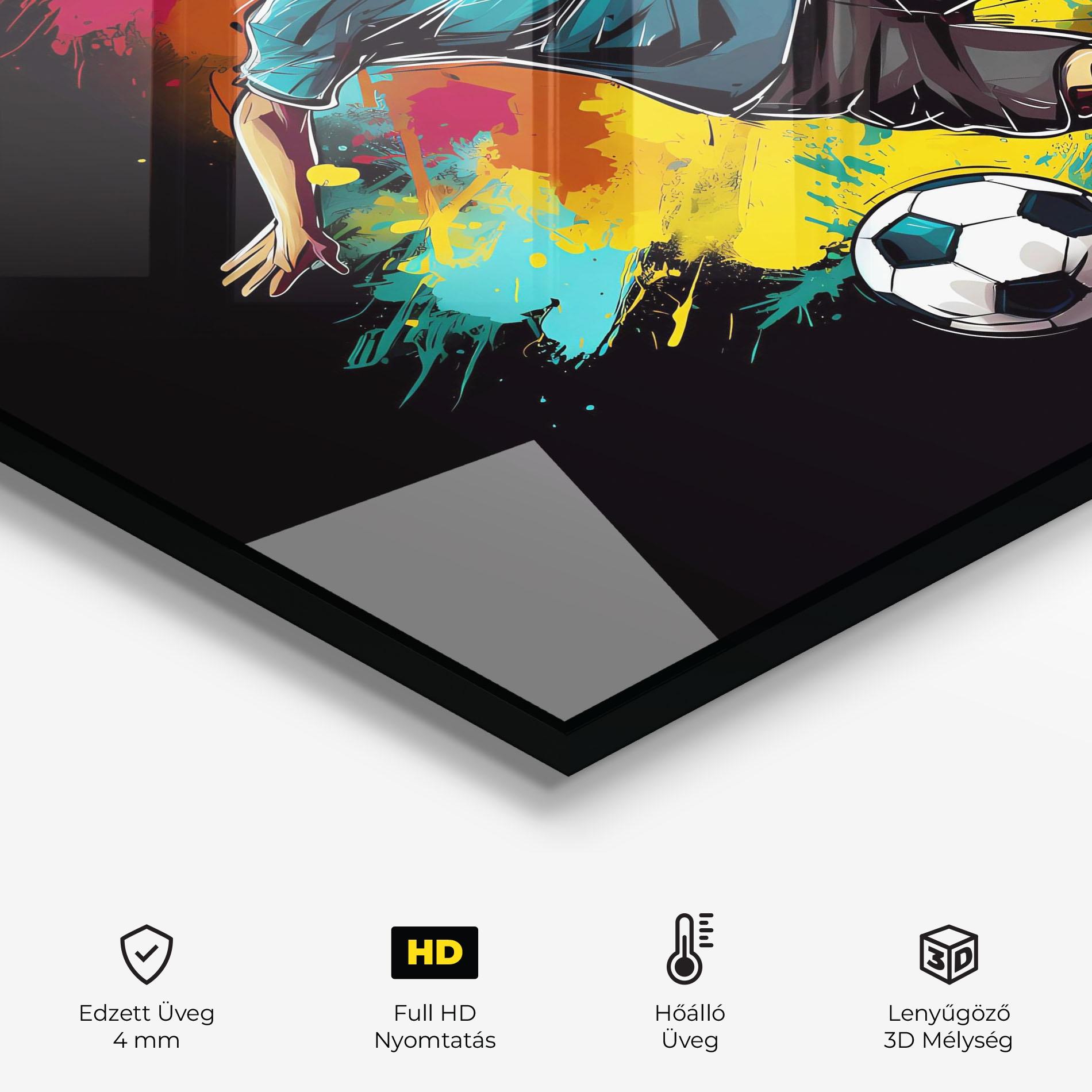 Konyhai üveg hátfal Foot Force mockup 2