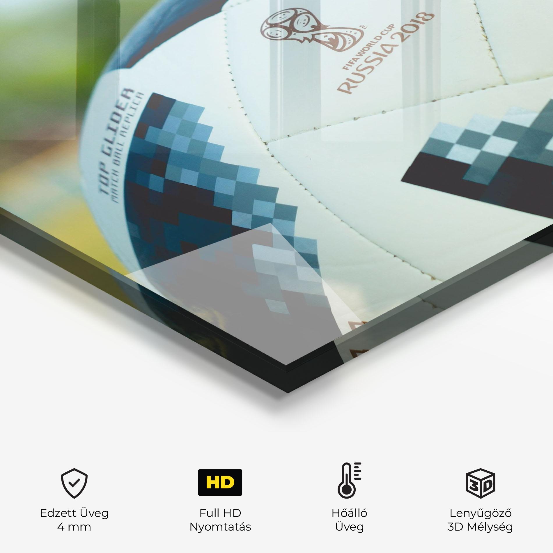 Konyhai üveg hátfal Golden Award For Football mockup 2