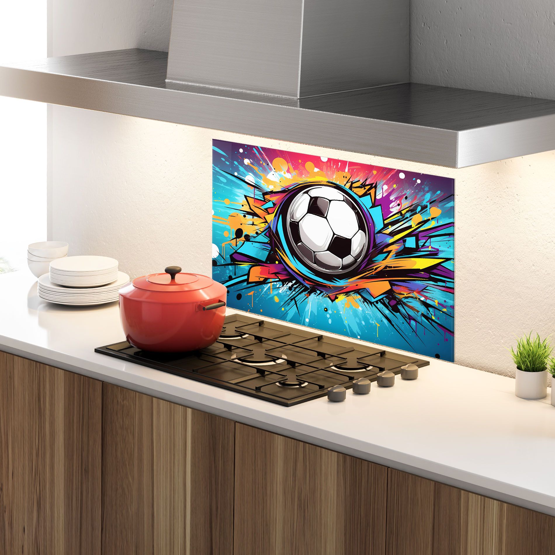 Graffiti Football Flight mockup 4