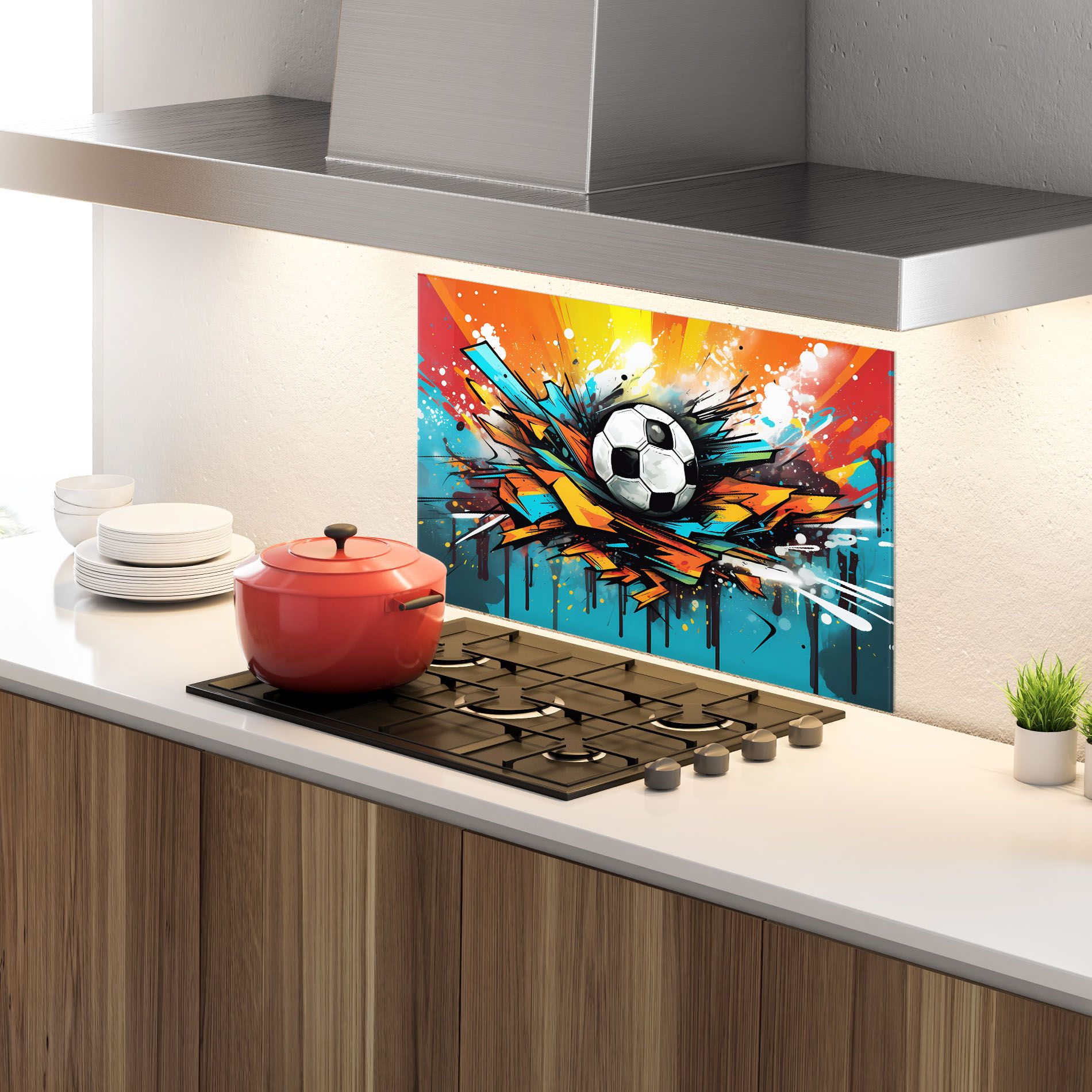 Graffiti Style Football mockup 4