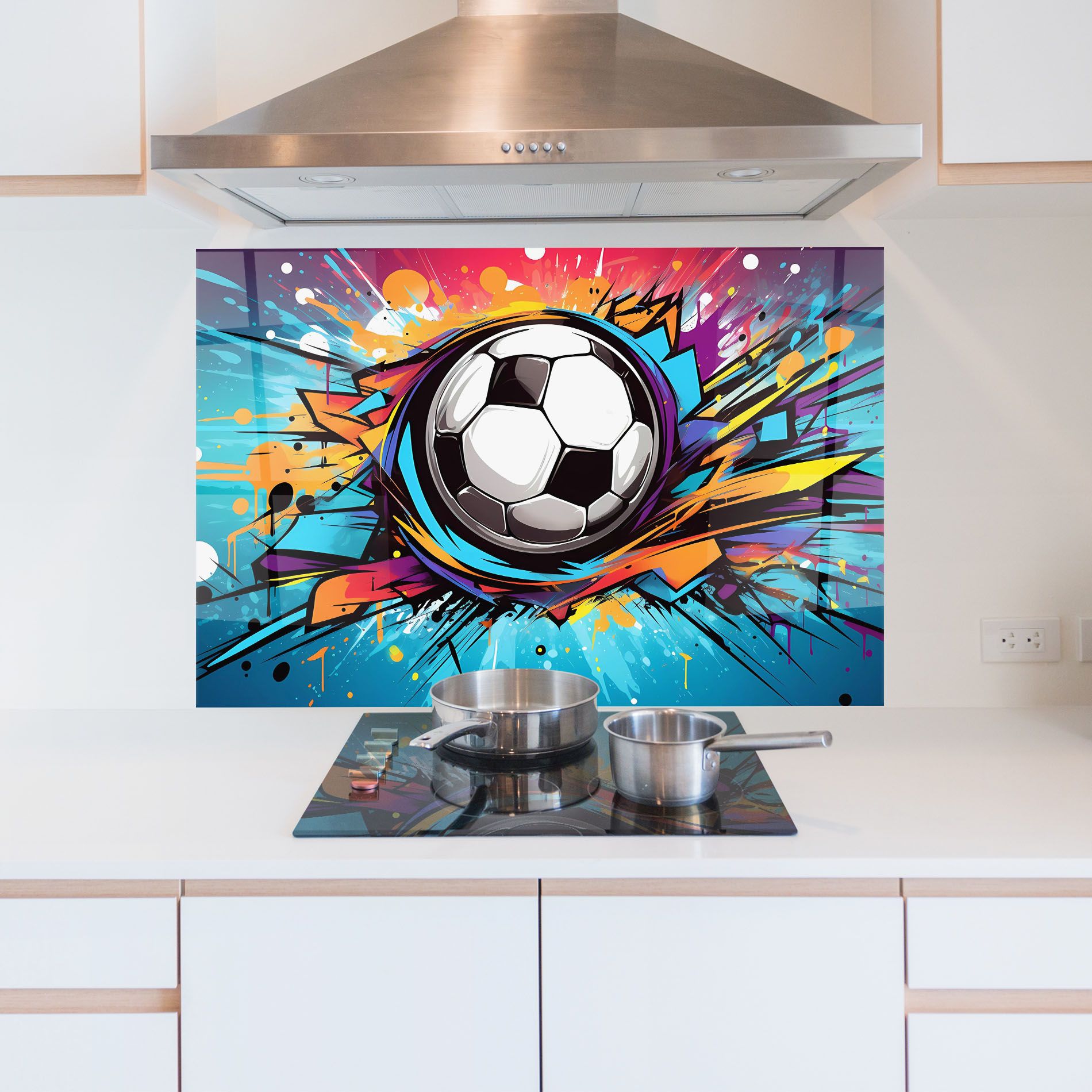 Graffiti Football Flight mockup 5