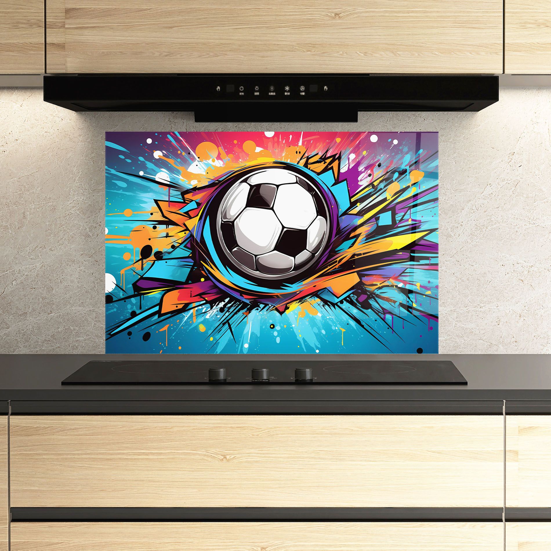 Graffiti Football Flight mockup 3