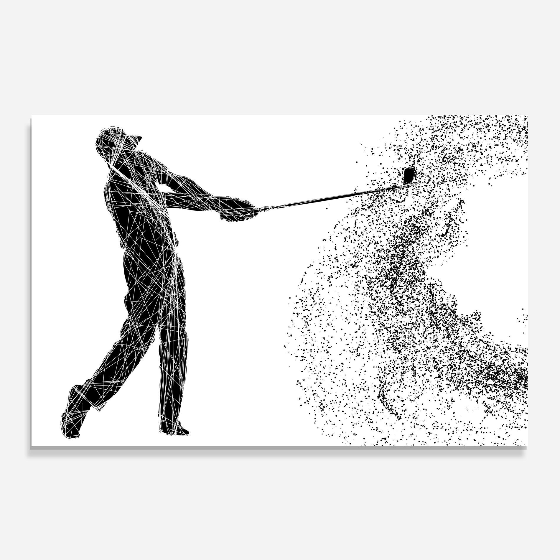 Konyhai üveg hátfal Golf White mockup 0