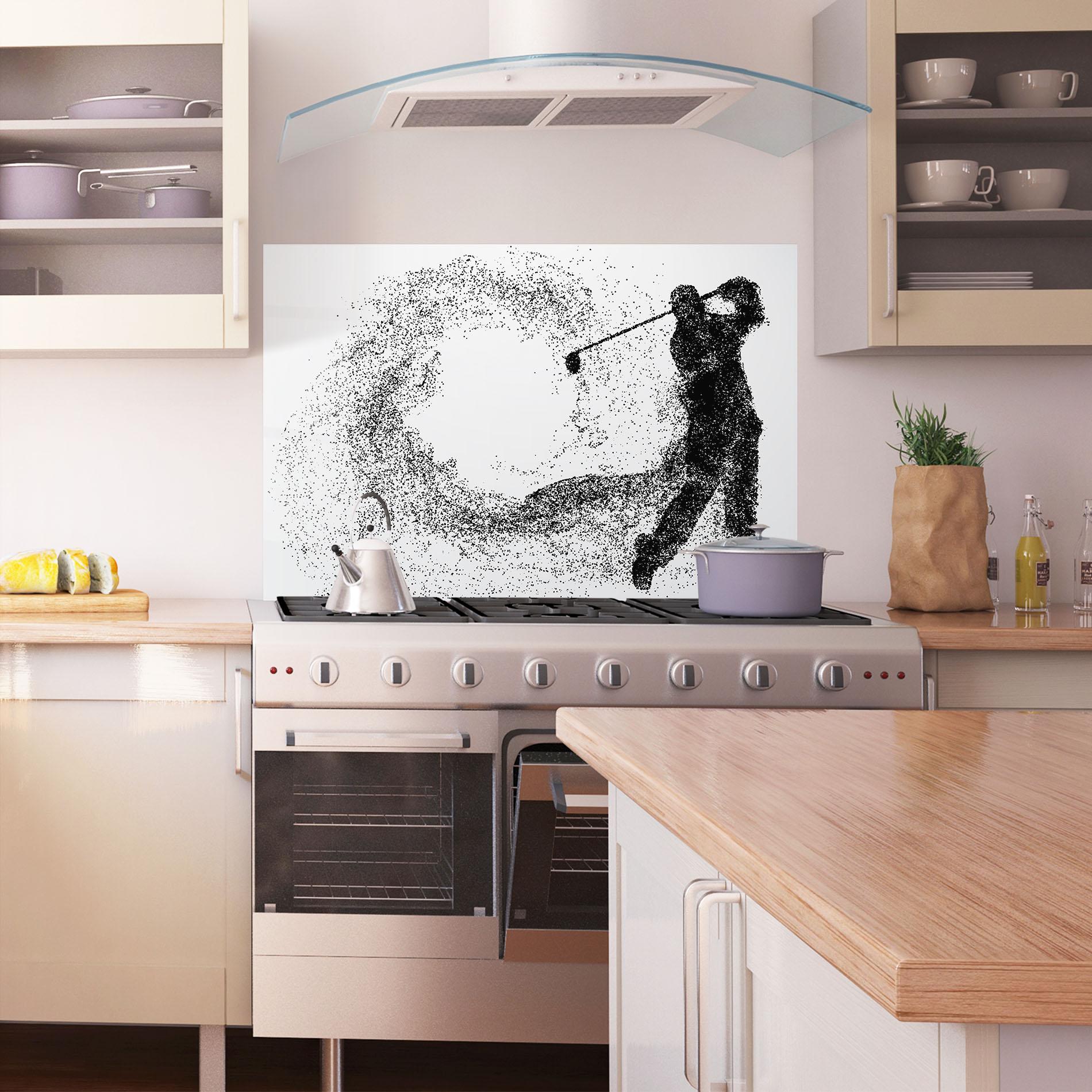 Konyhai üveg hátfal Golf Man mockup 1