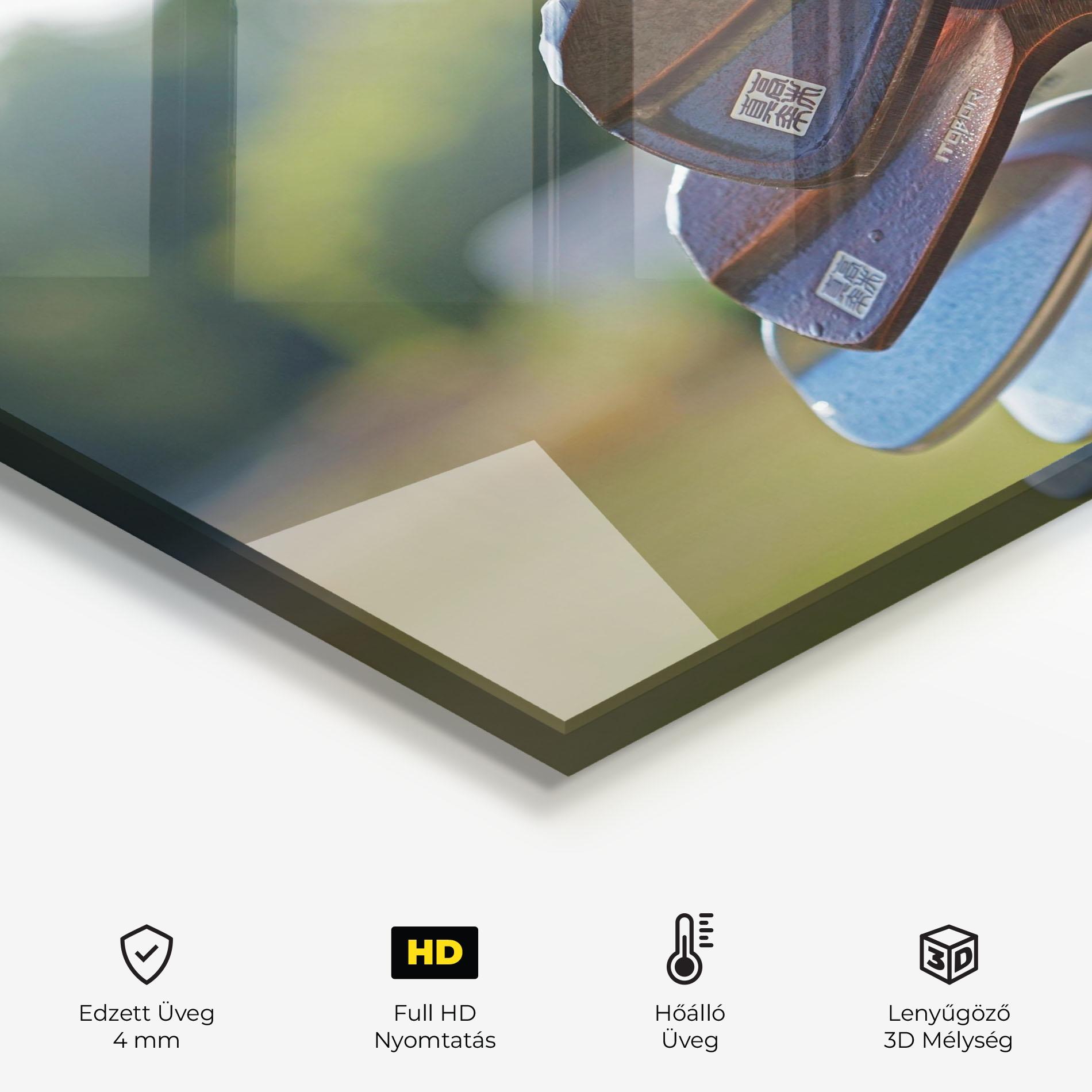 Konyhai üveg hátfal Brown Golf Club mockup 2