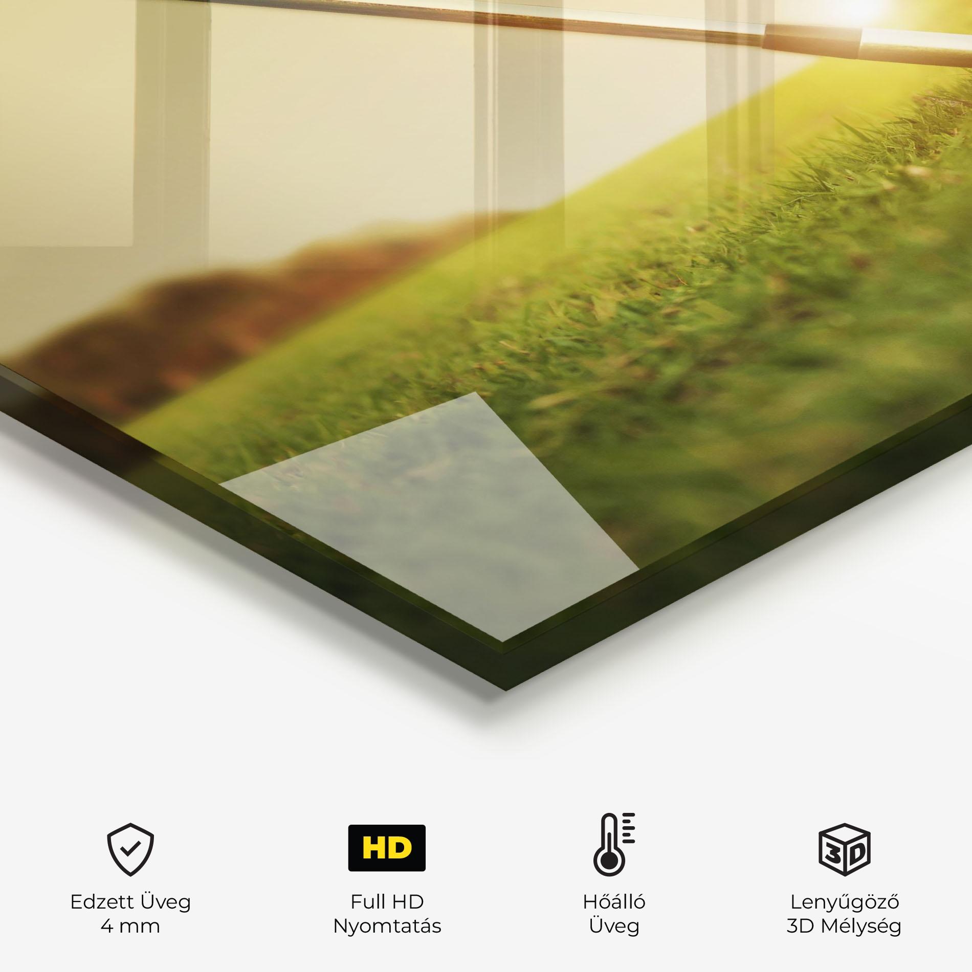 Konyhai üveg hátfal Golf Course mockup 2