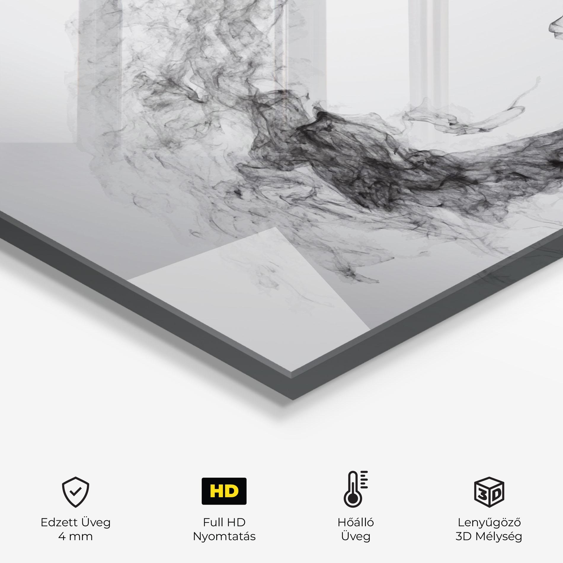 Konyhai üveg hátfal Golf Smoke mockup 2