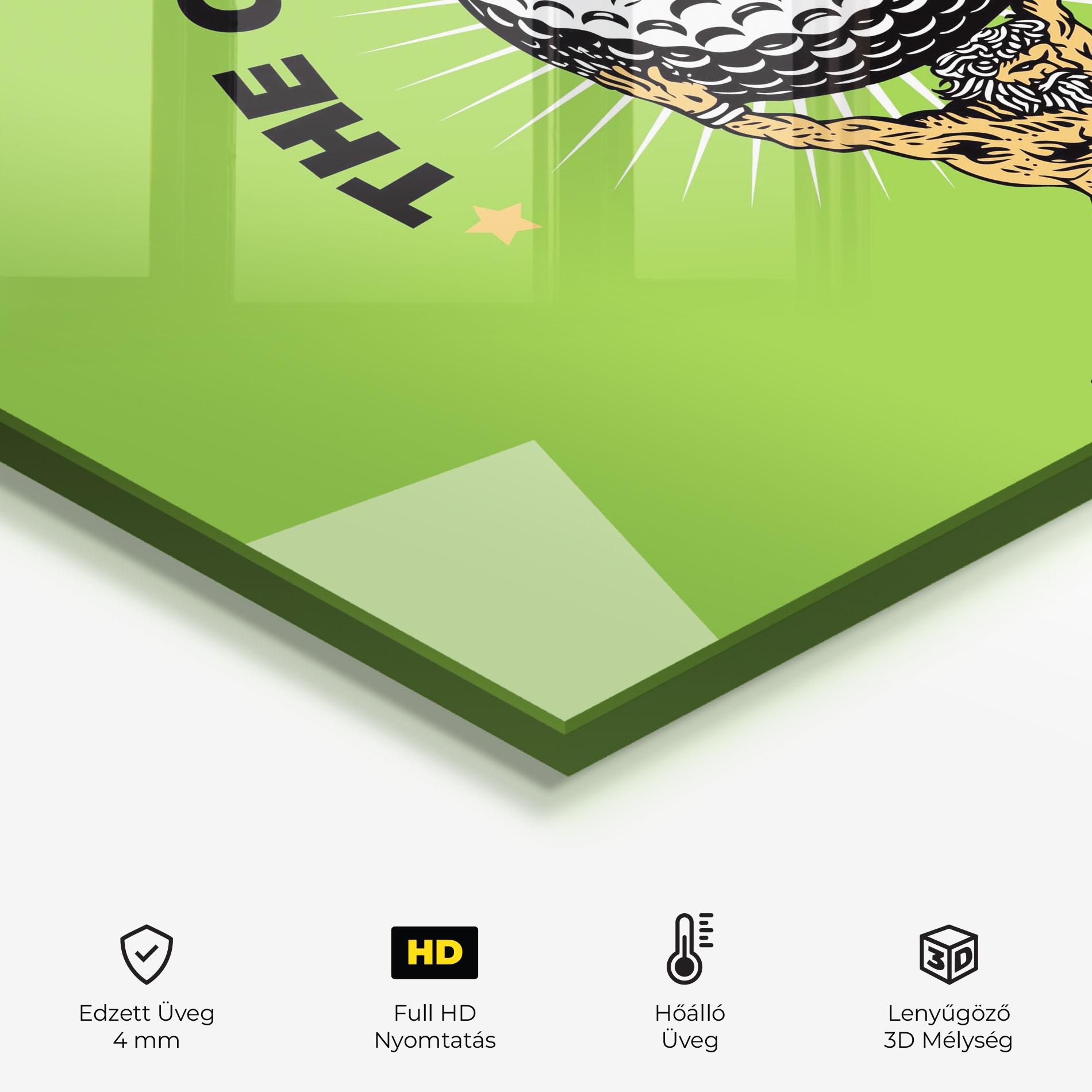 Konyhai üveg hátfal Hole In One mockup 2