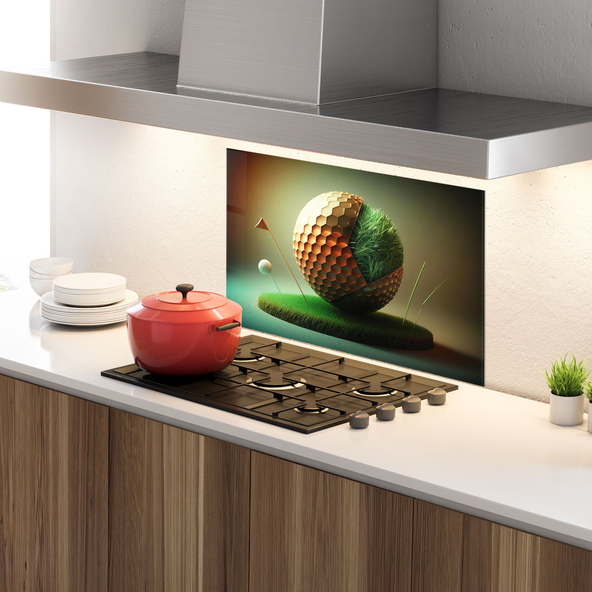 Golf Ball 3d Style mockup 4