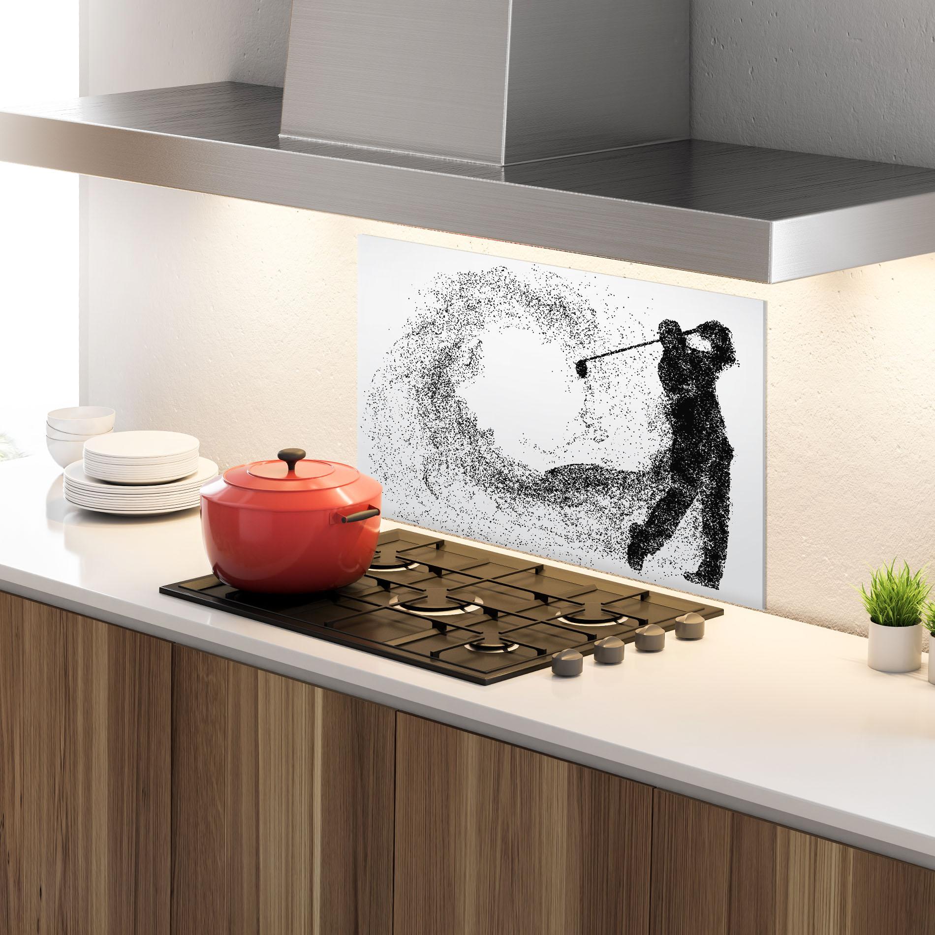 Konyhai üveg hátfal Golf Man mockup 4