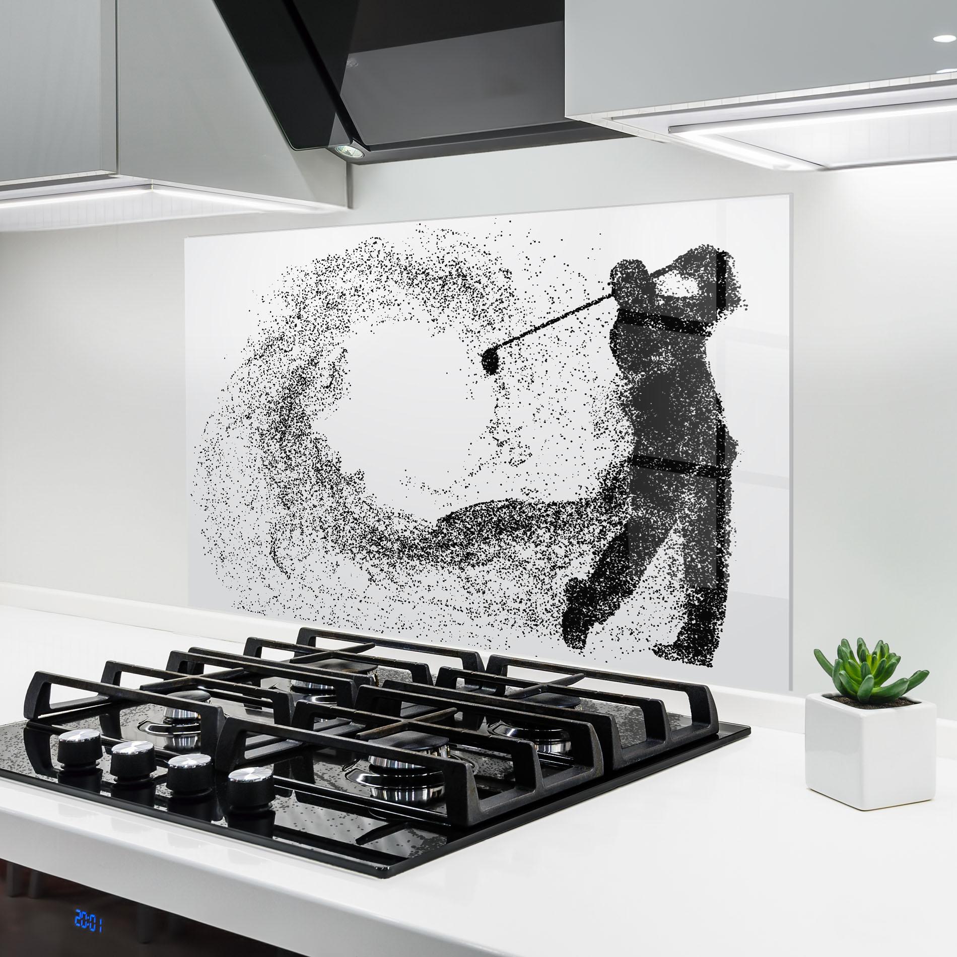Konyhai üveg hátfal Golf Man mockup 6
