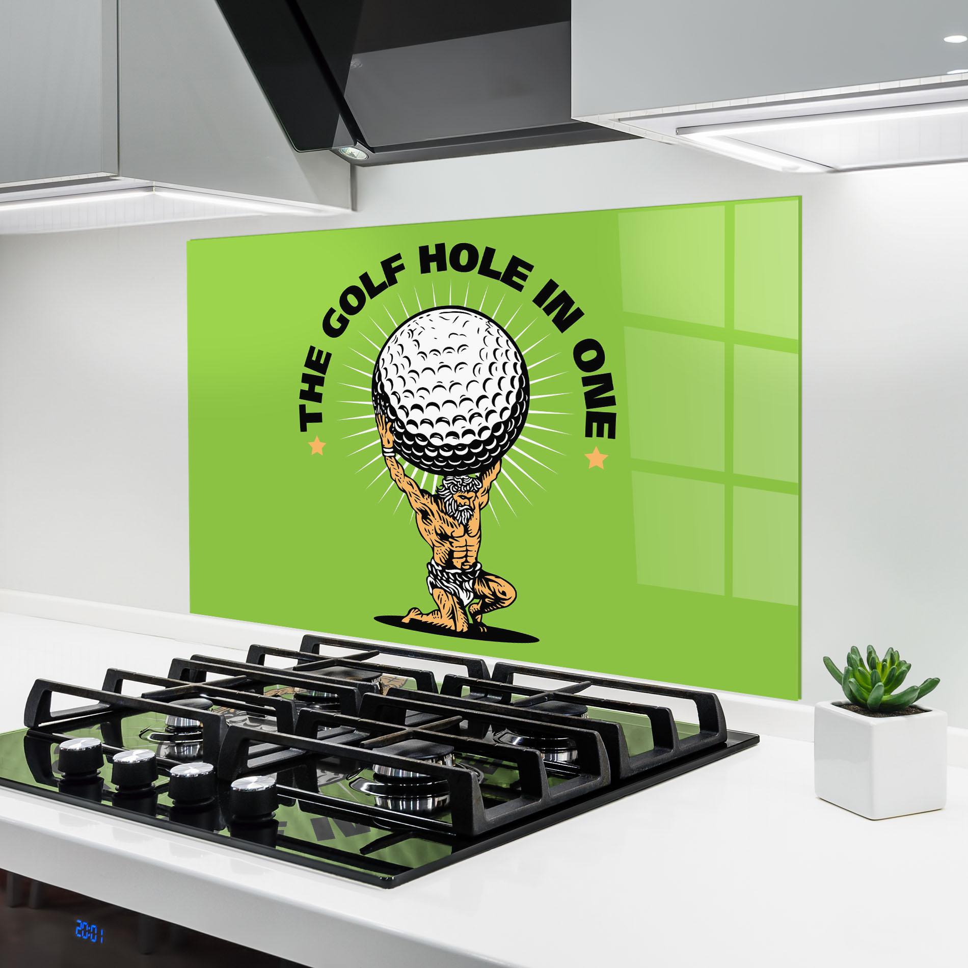 Konyhai üveg hátfal Hole In One mockup 6