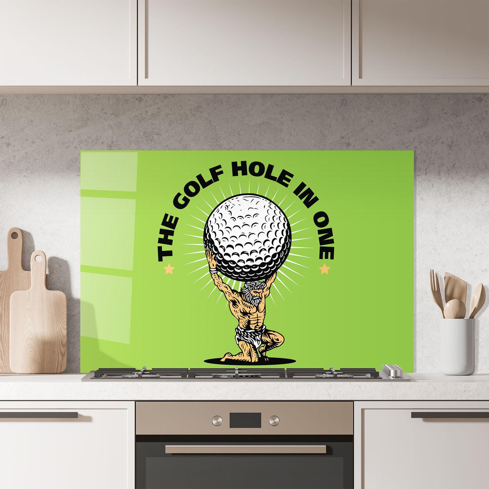 Konyhai üveg hátfal Hole In One mockup 7