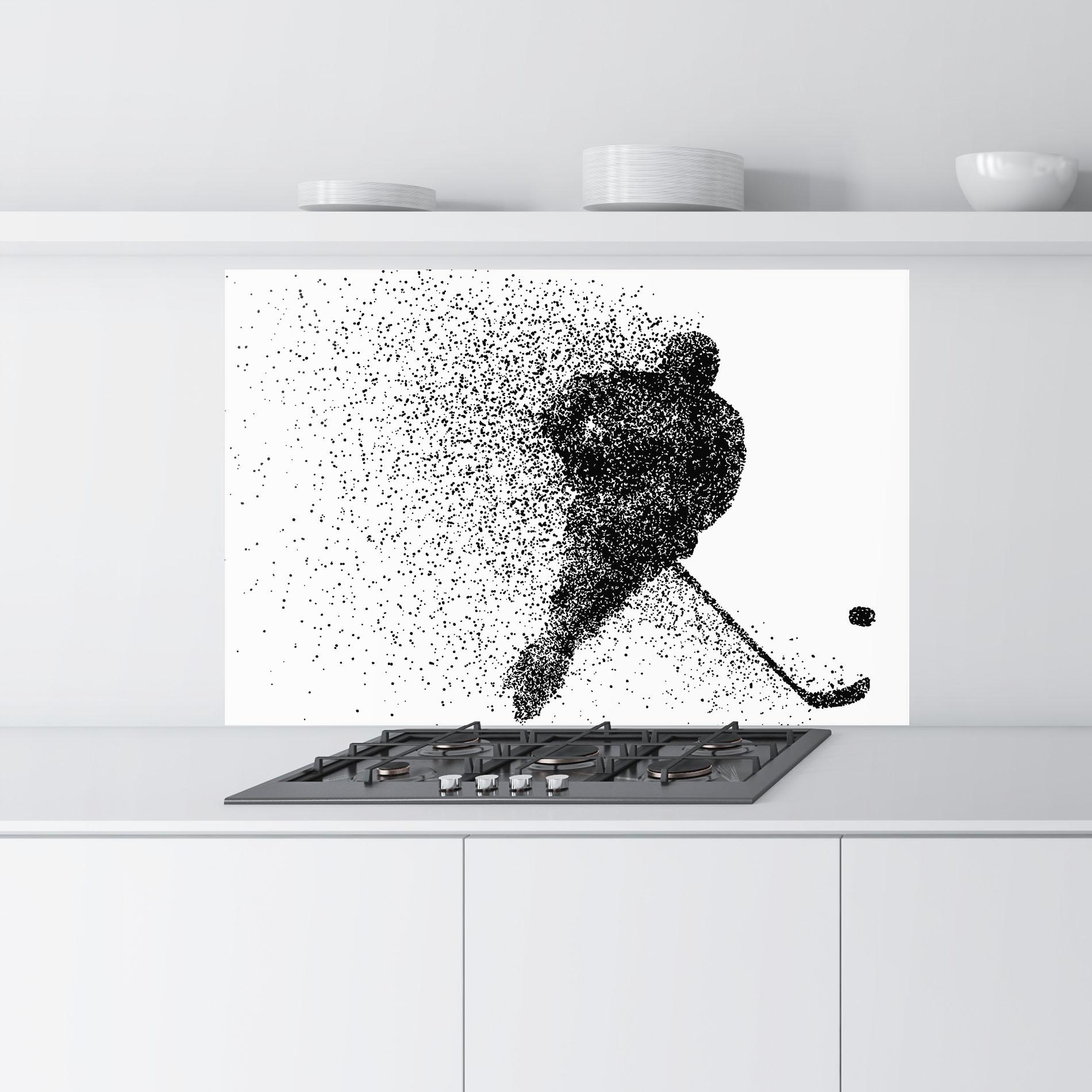 Konyhai üveg hátfal Hockey Art mockup 9