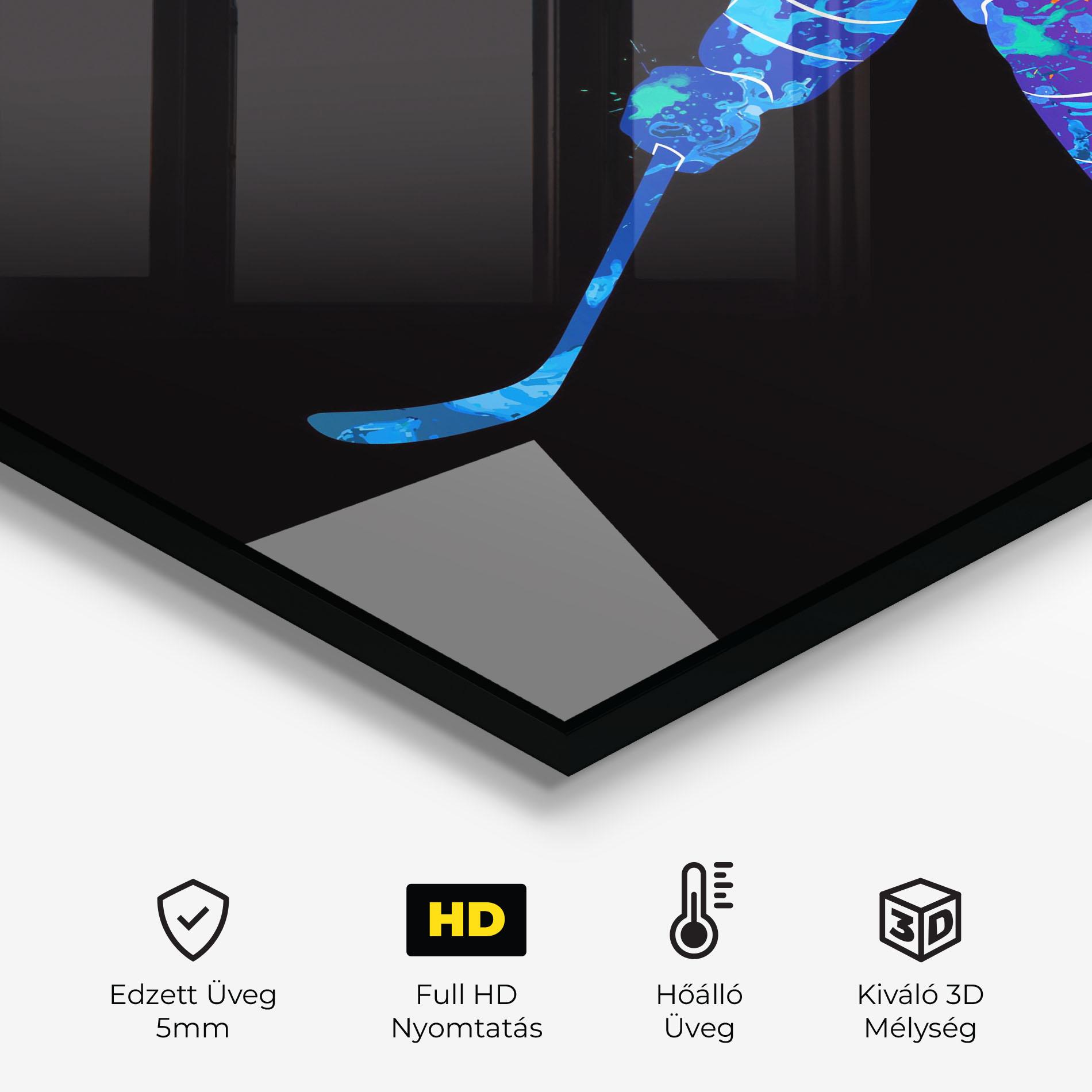 Konyhai üveg hátfal Color Mix Art mockup 2