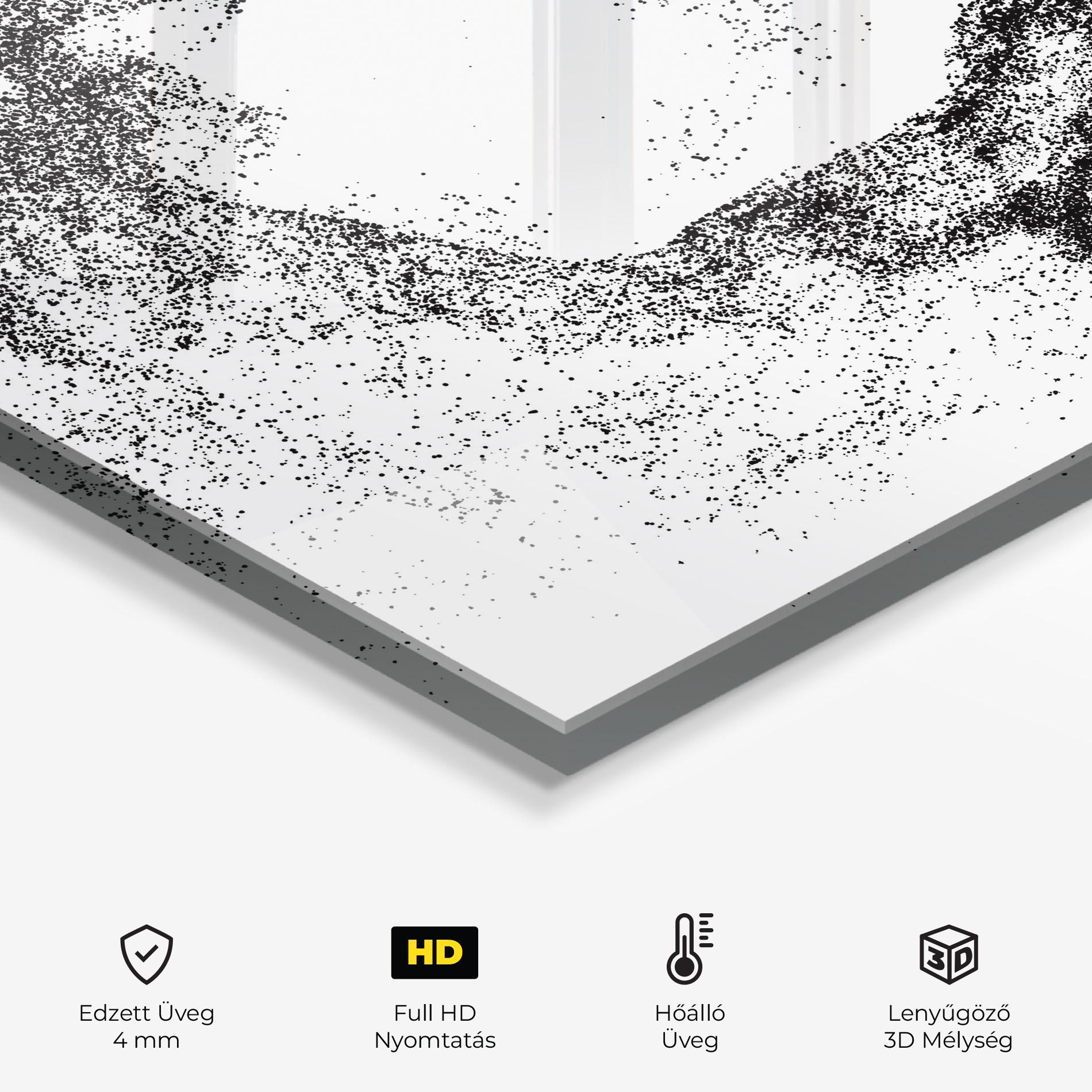 Konyhai üveg hátfal Playing Hockey mockup 2