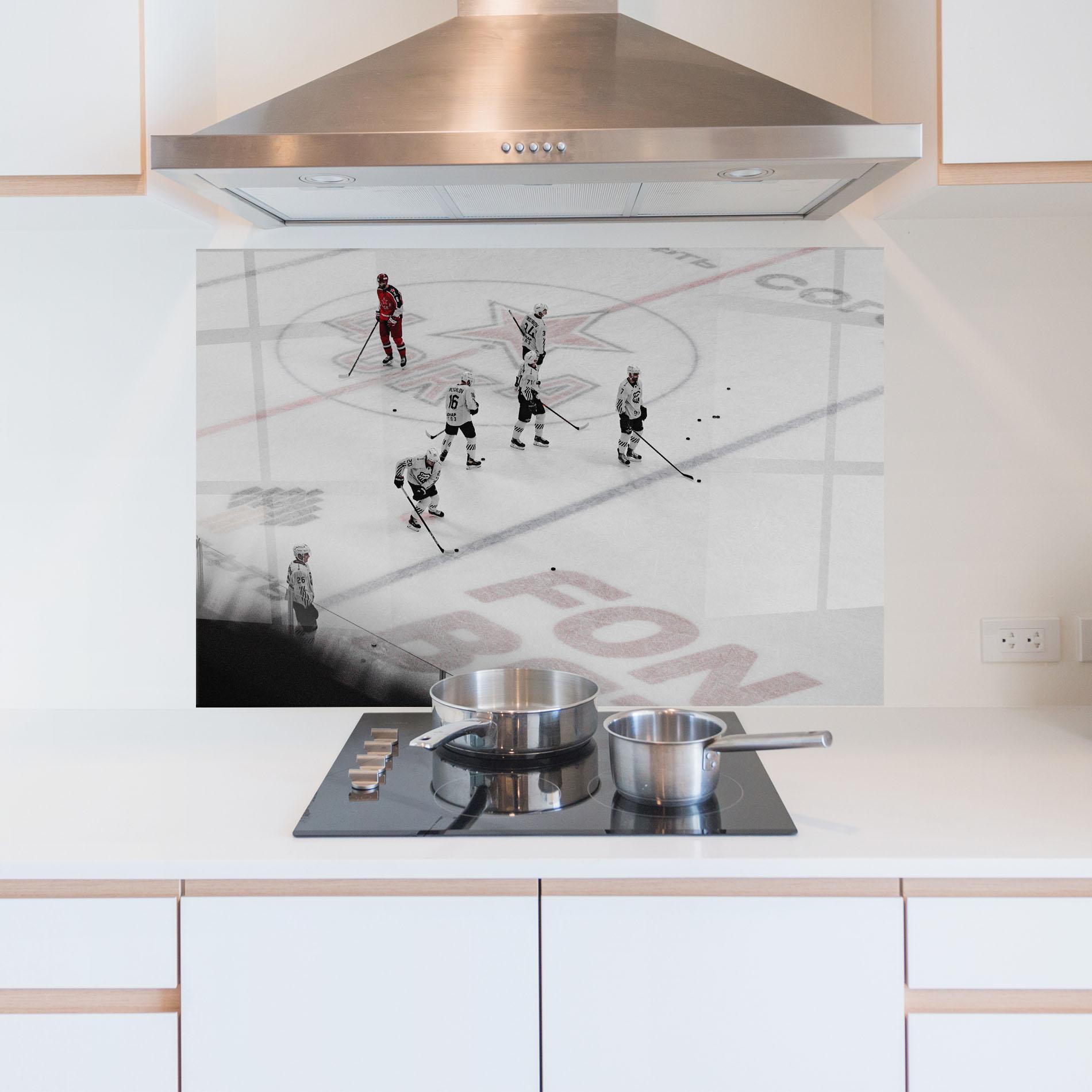 Konyhai üveg hátfal Ice Intuition mockup 5