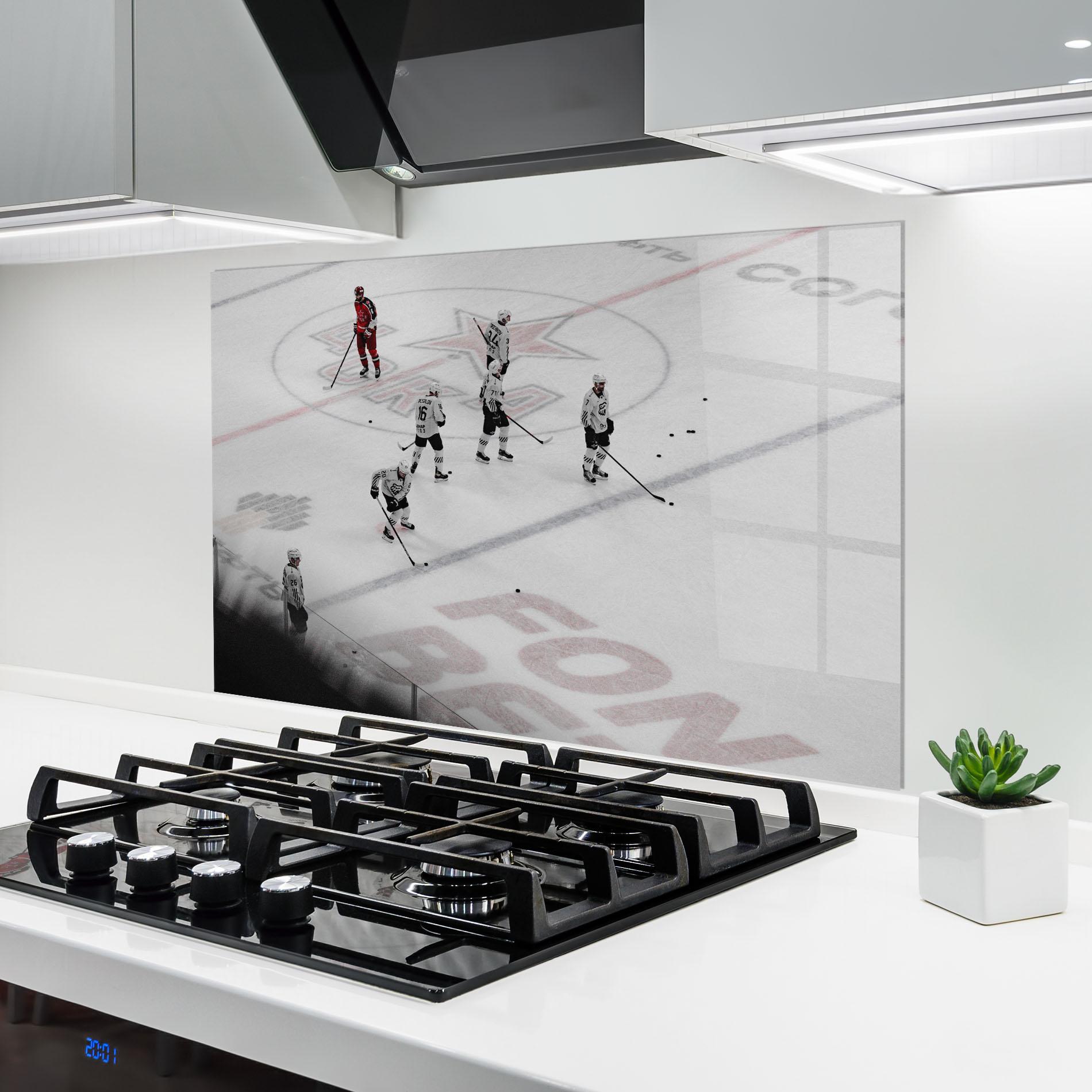 Konyhai üveg hátfal Ice Intuition mockup 6