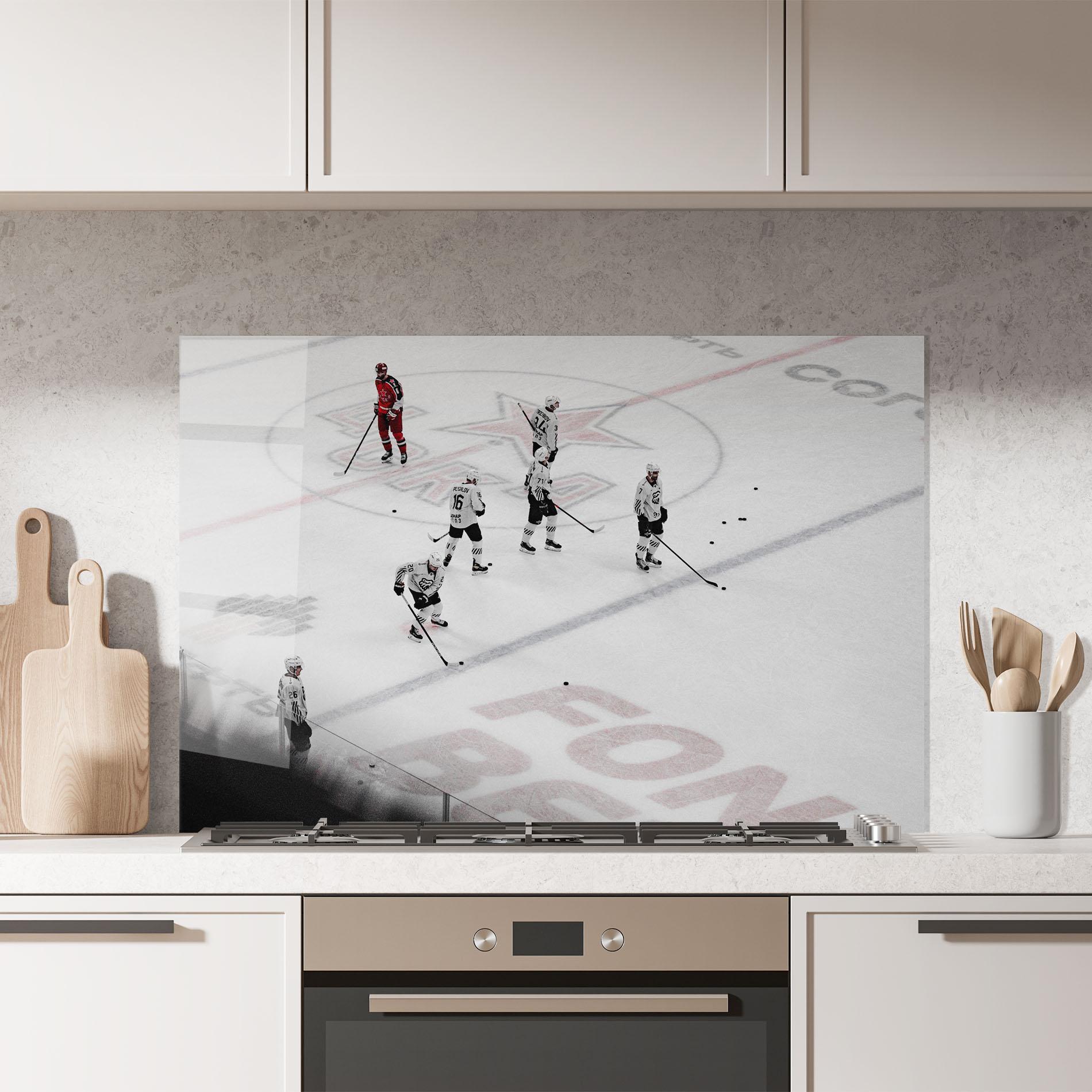 Konyhai üveg hátfal Ice Intuition mockup 7