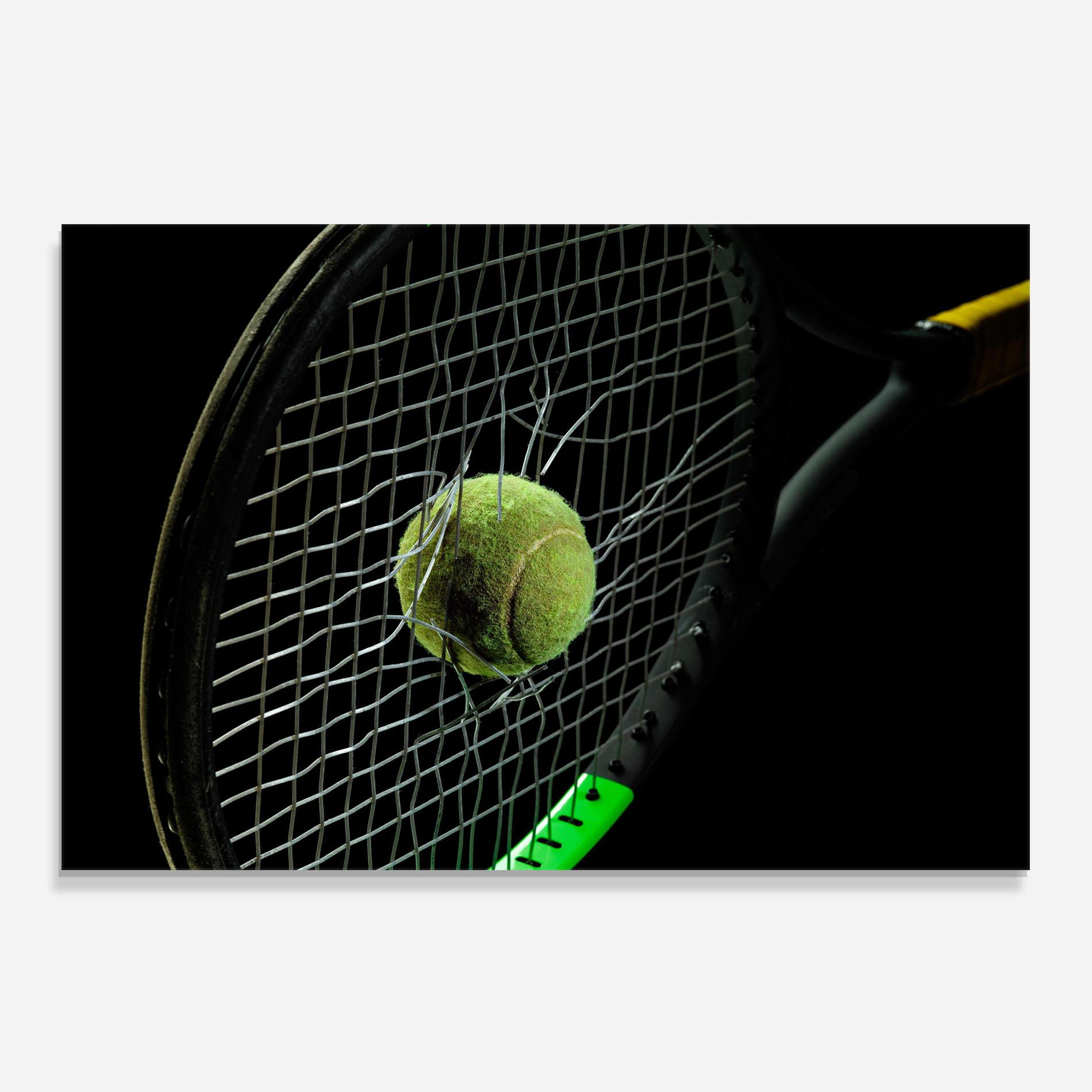 Konyhai üveg hátfal Tennis Equipment mockup 0