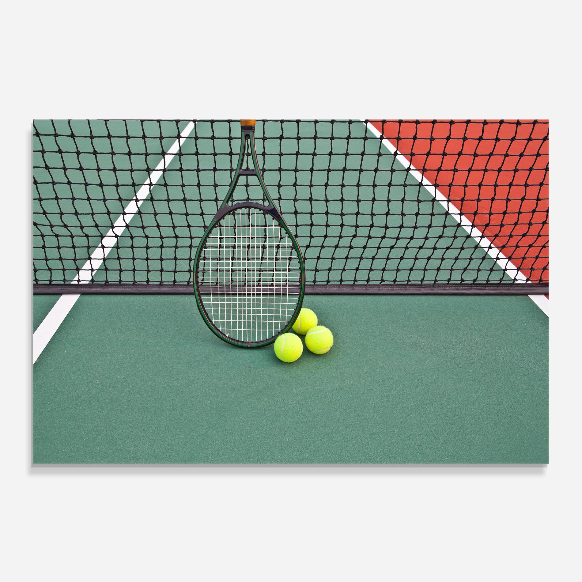 Konyhai üveg hátfal Tennis Field mockup 0
