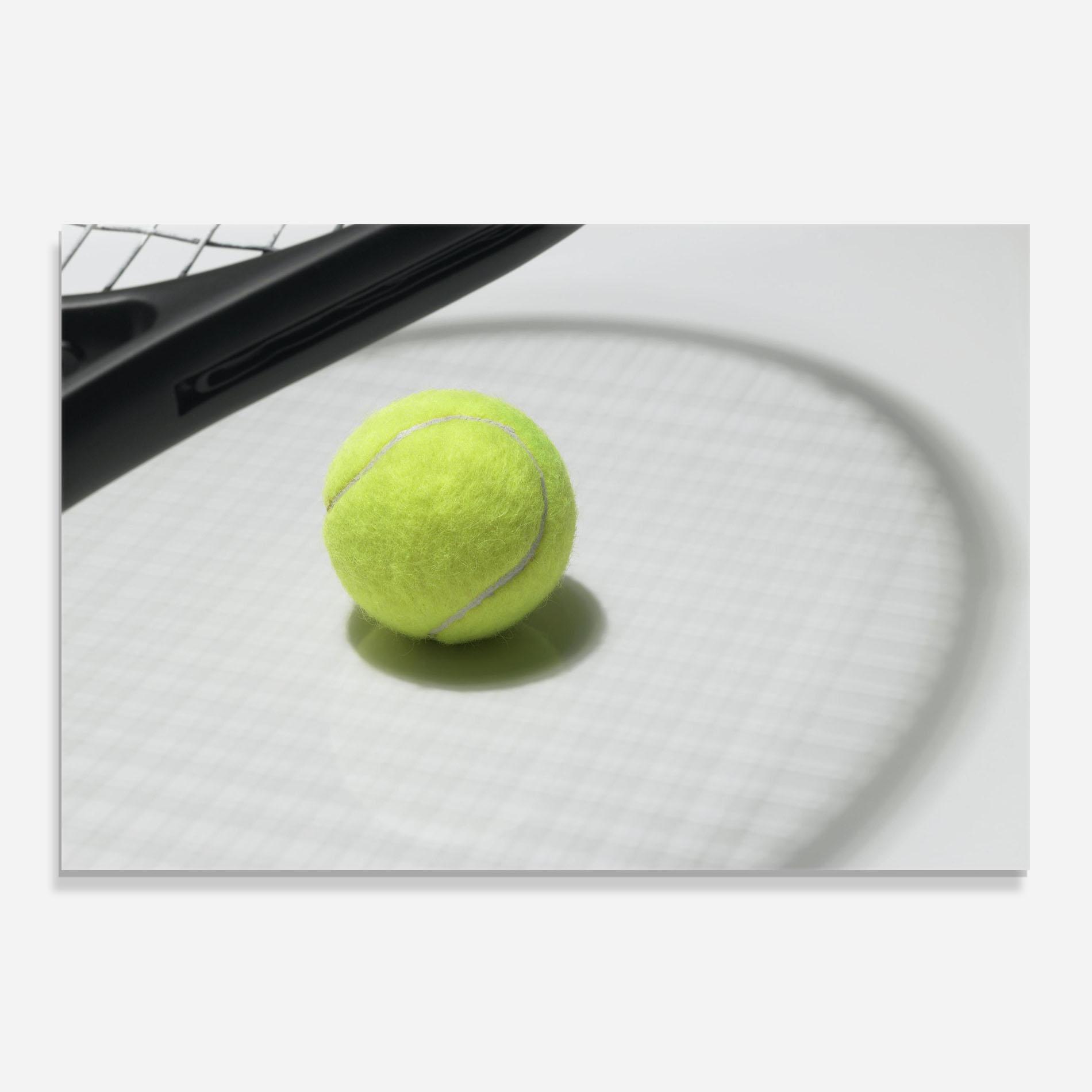 Konyhai üveg hátfal Tennis Racket Shadow mockup 0