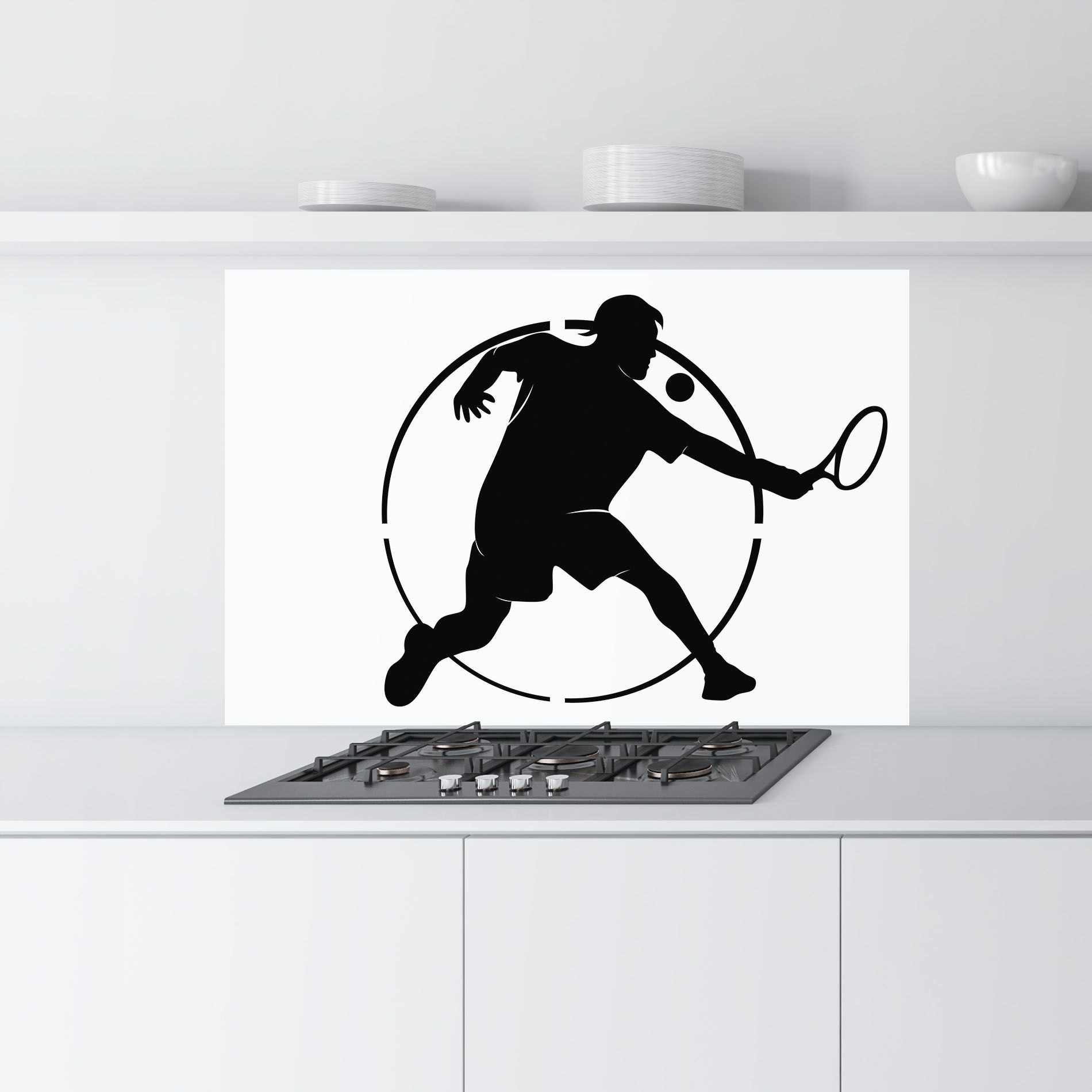 Tennis Black Circle mockup 9