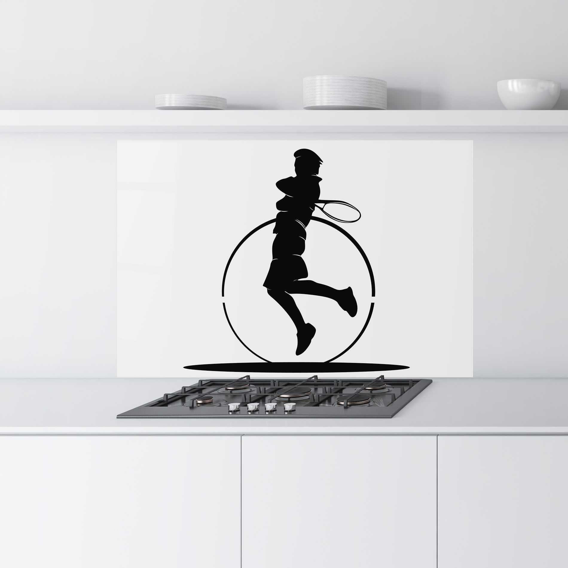 Tennis Circle Black mockup 9