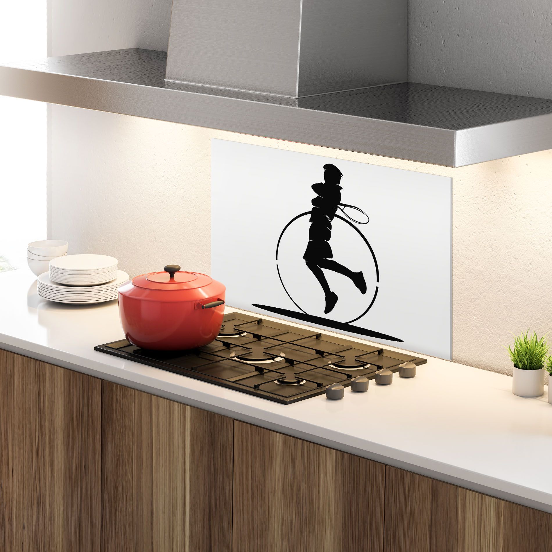 Tennis Circle Black mockup 4