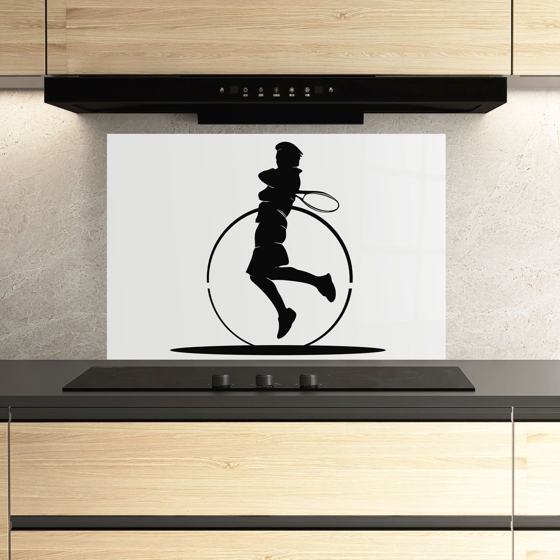 Tennis Circle Black mockup 3