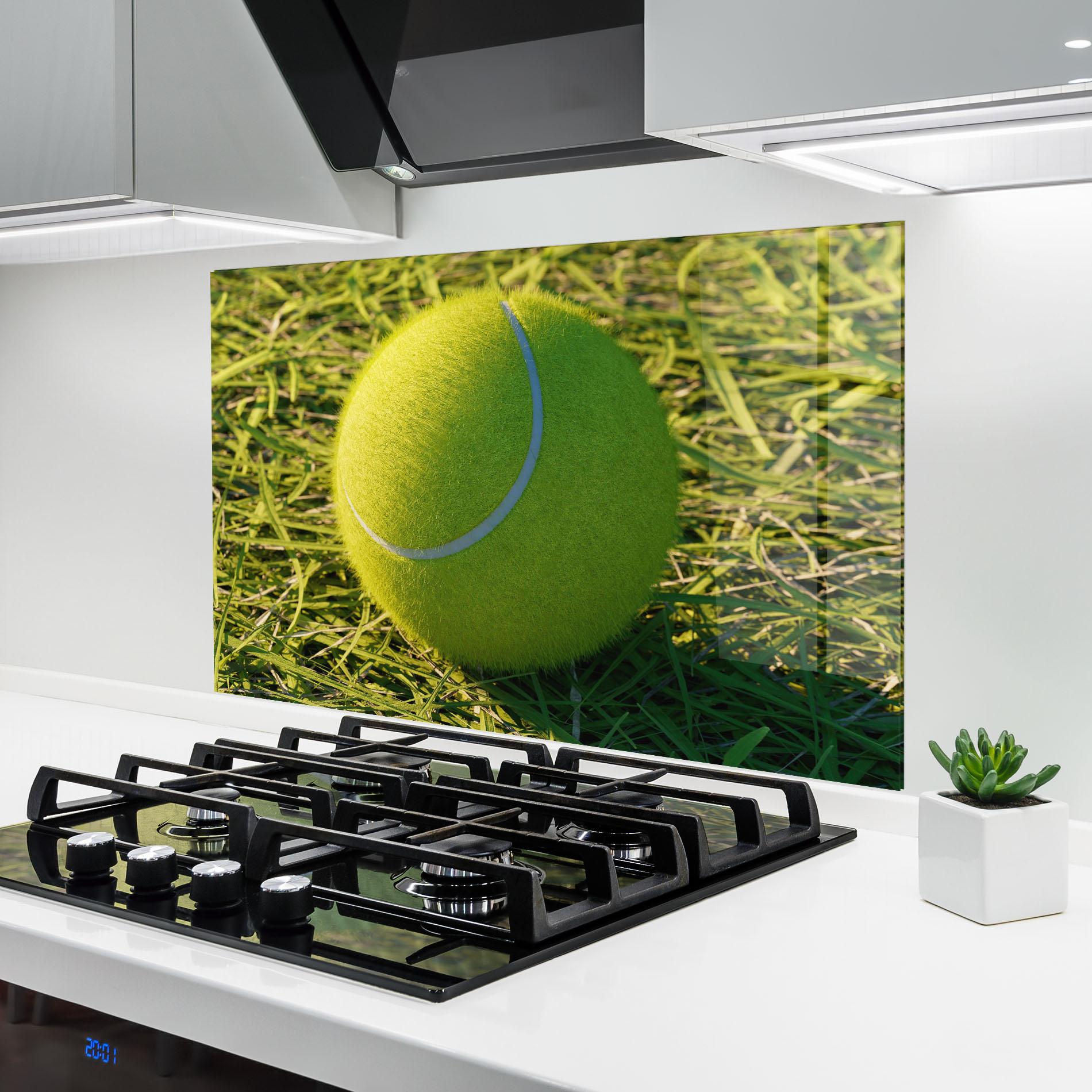 Konyhai üveg hátfal Green Tennis Ball mockup 6