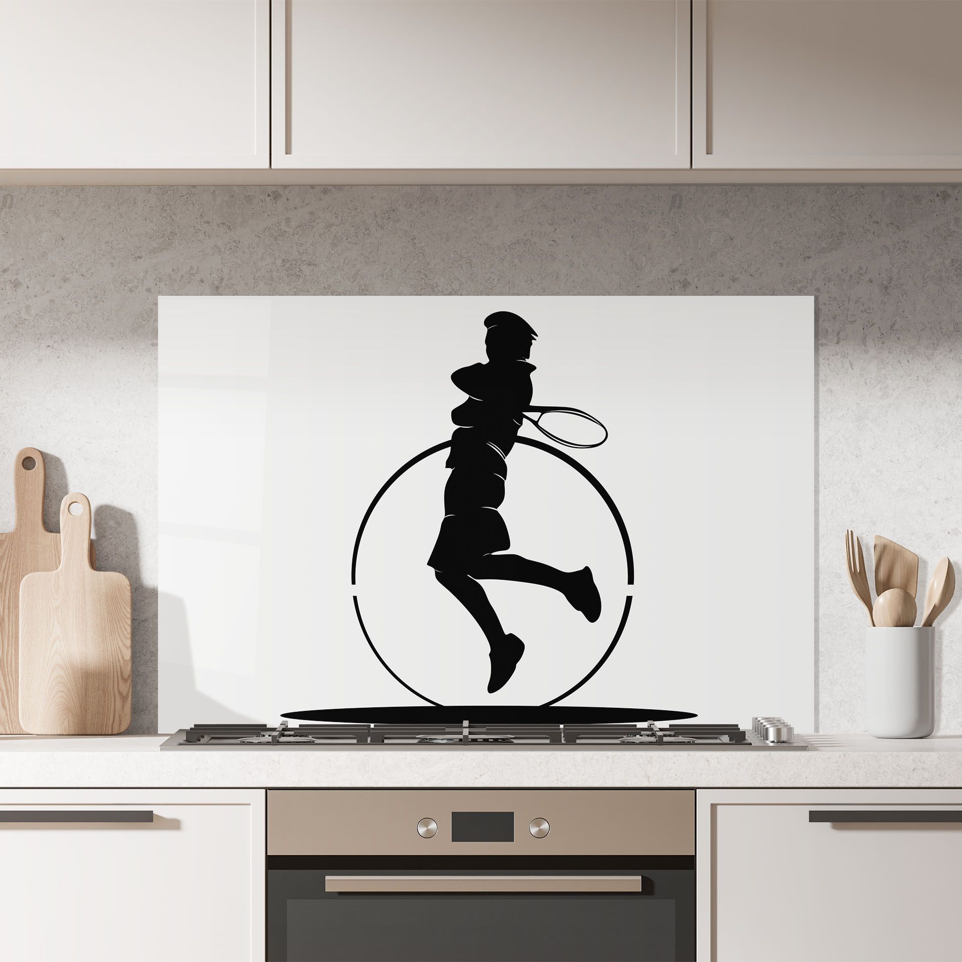 Tennis Circle Black mockup 7