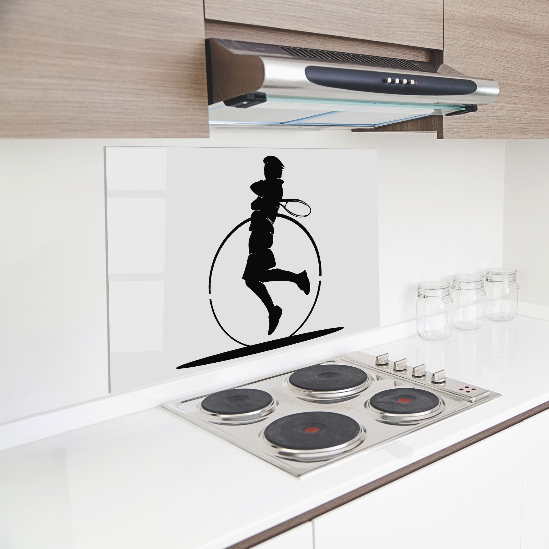 Tennis Circle Black mockup 8