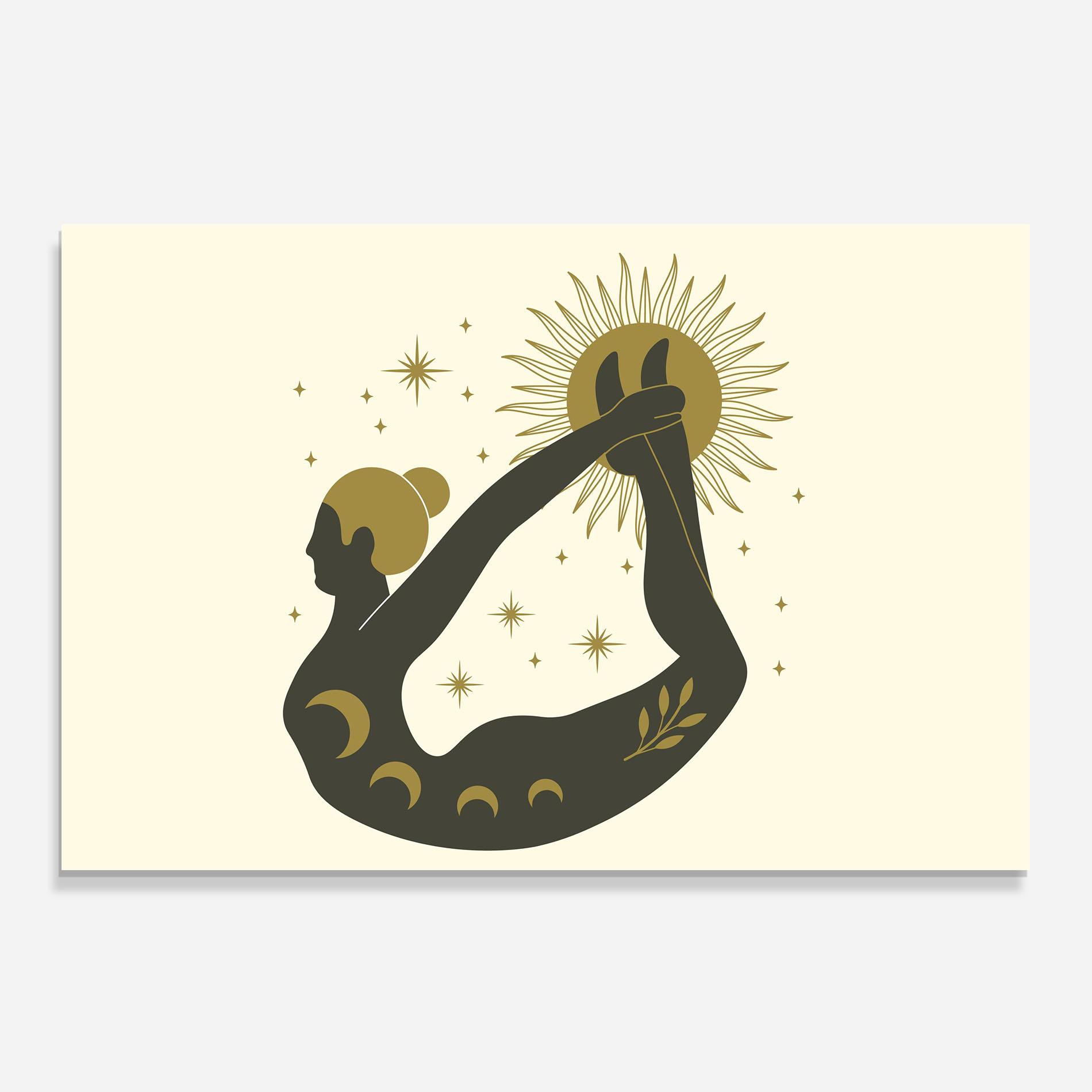 Konyhai üveg hátfal Dhanurasana mockup 0