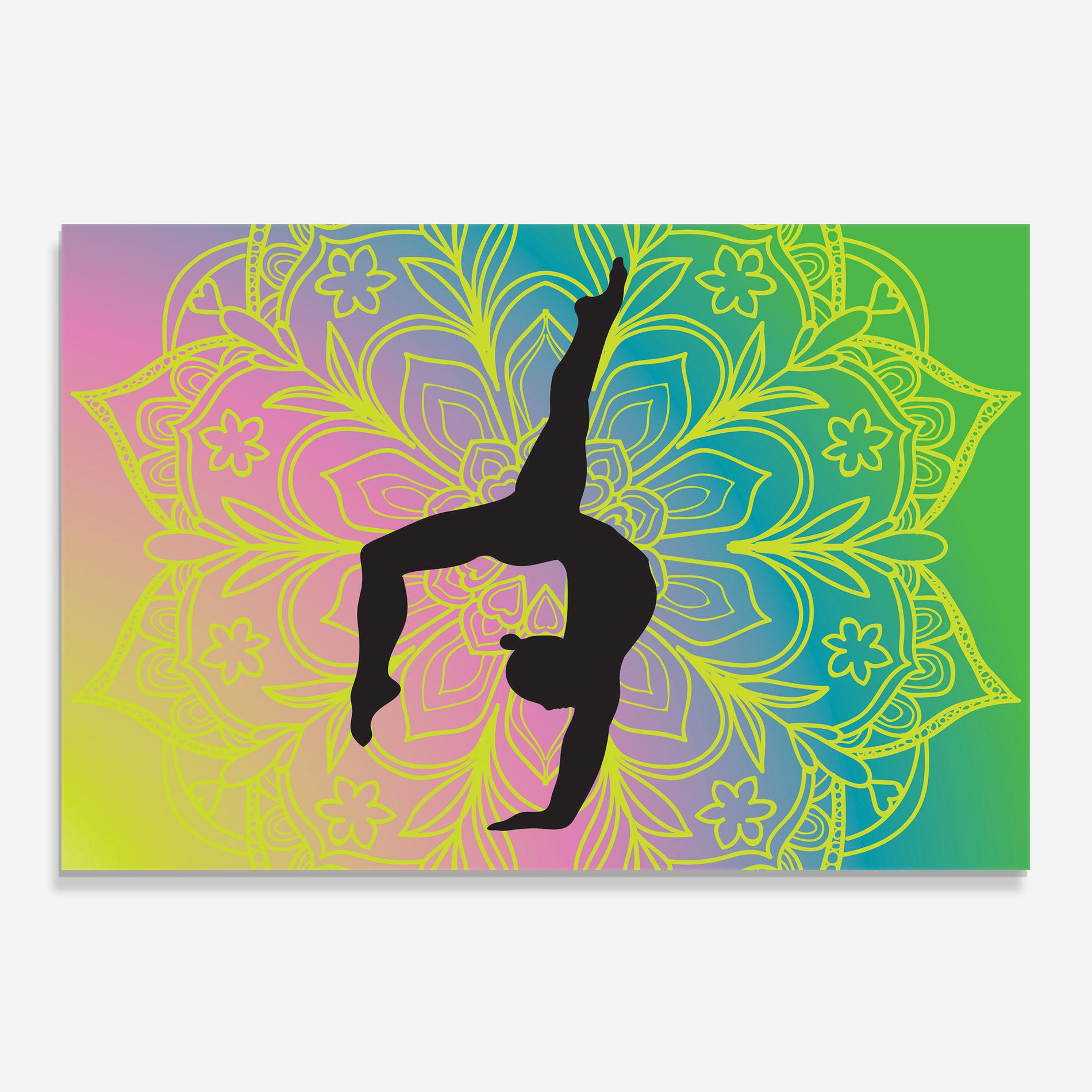 Konyhai üveg hátfal Peace Yoga 02 mockup 0