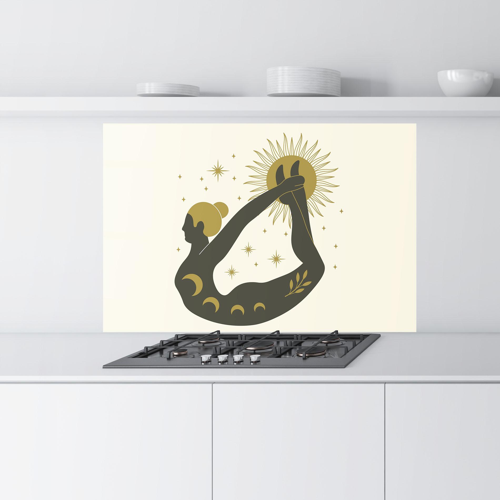 Konyhai üveg hátfal Dhanurasana mockup 9