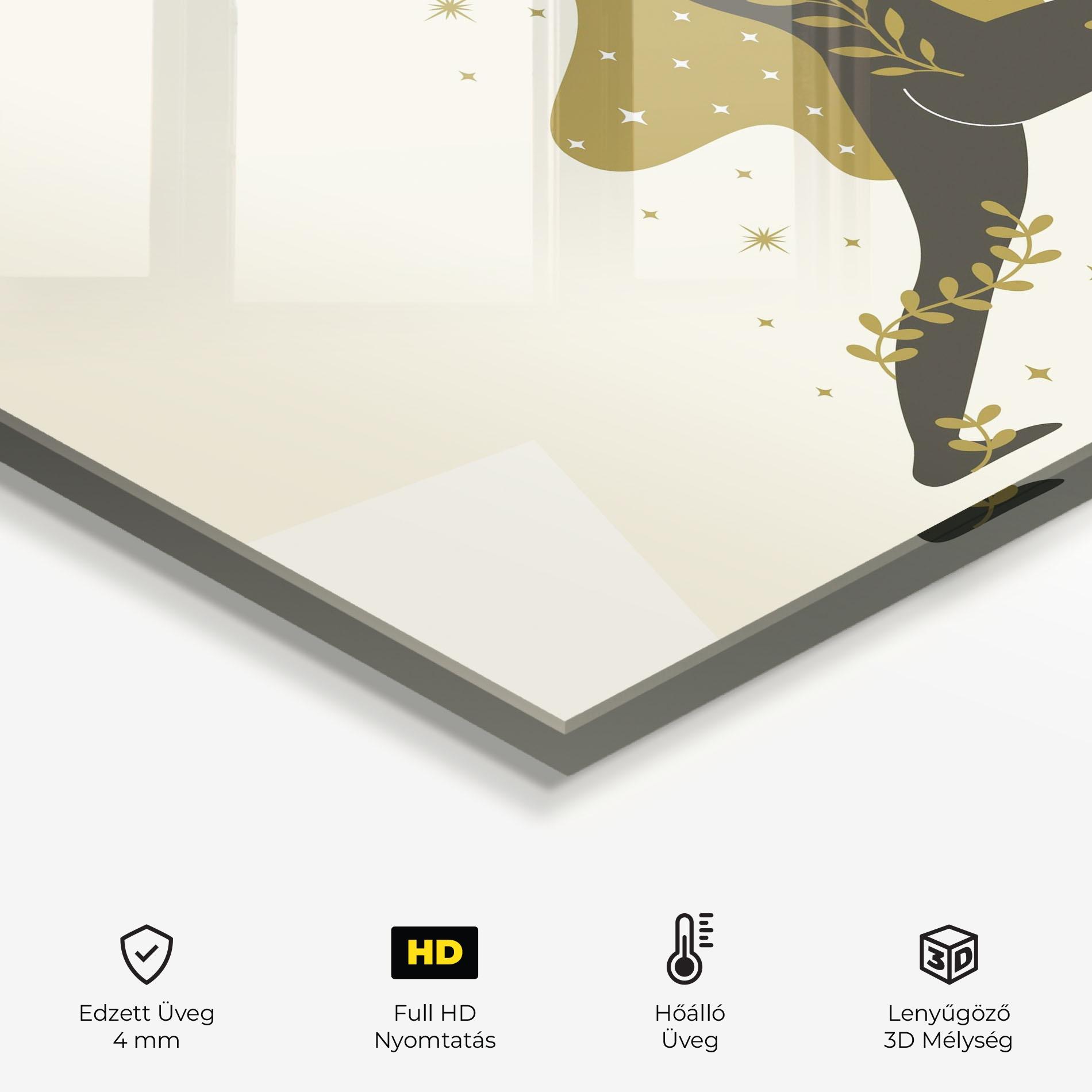 Konyhai üveg hátfal Chandrasana mockup 2