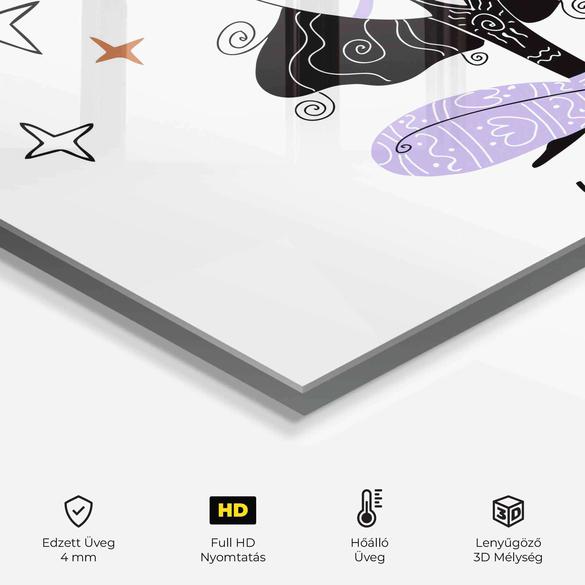 Konyhai üveg hátfal Here And Now mockup 2