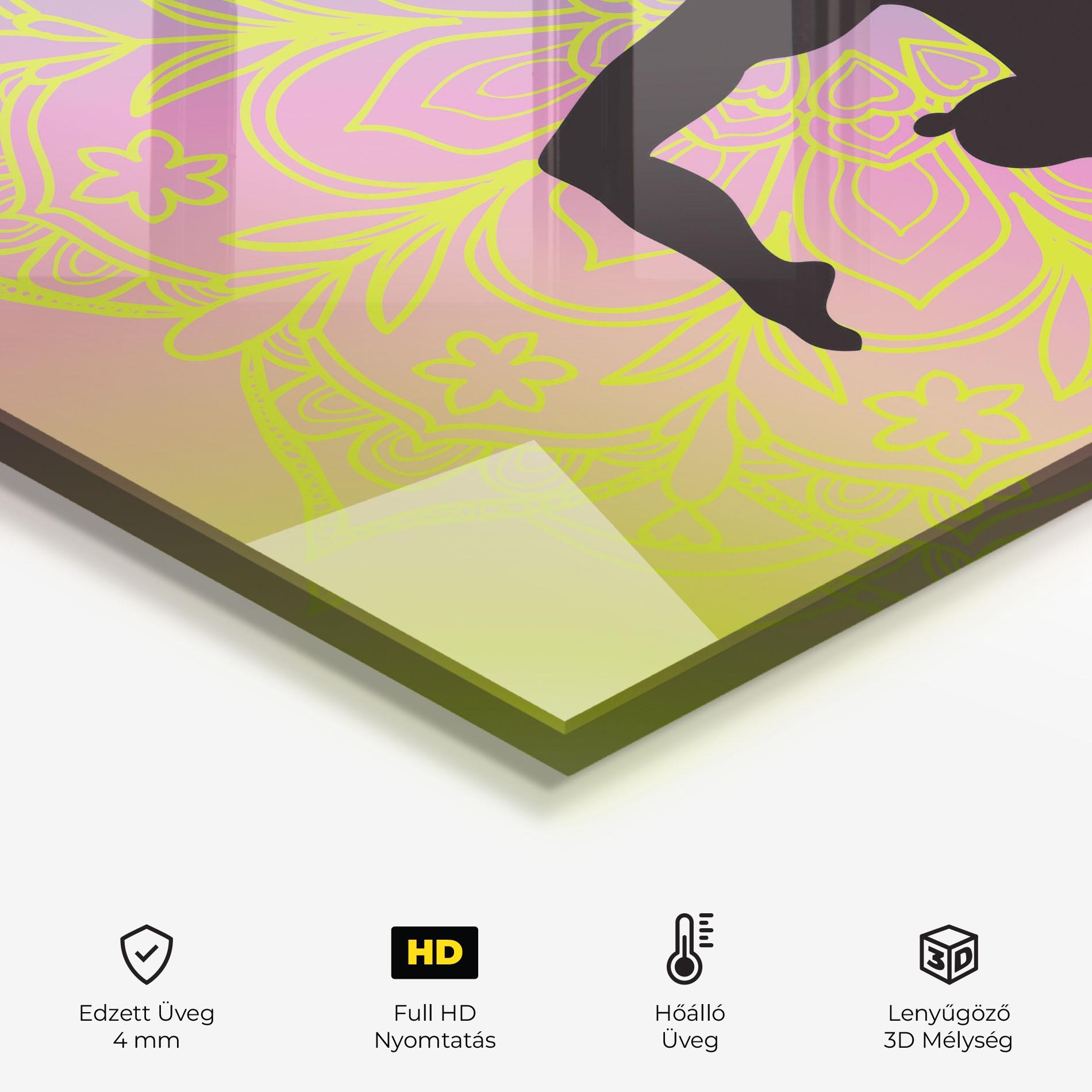 Konyhai üveg hátfal Peace Yoga 02 mockup 2