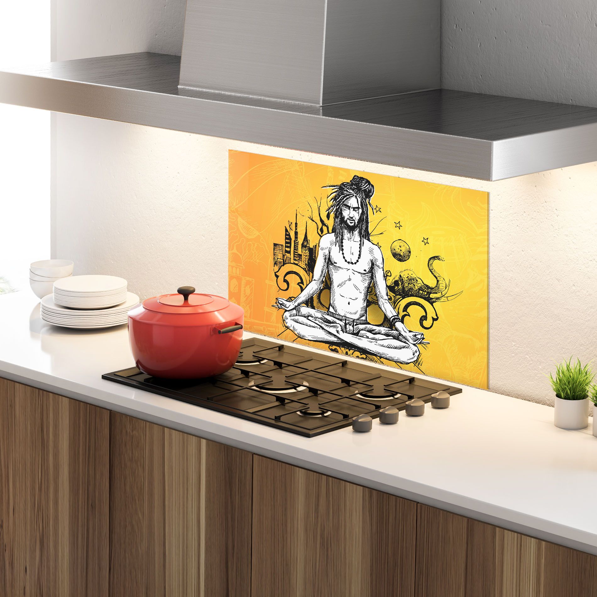 Orange Meditation mockup 4
