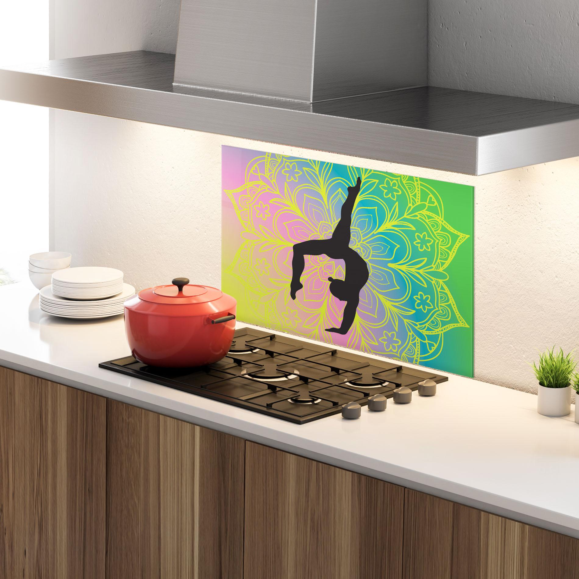 Konyhai üveg hátfal Peace Yoga 02 mockup 4