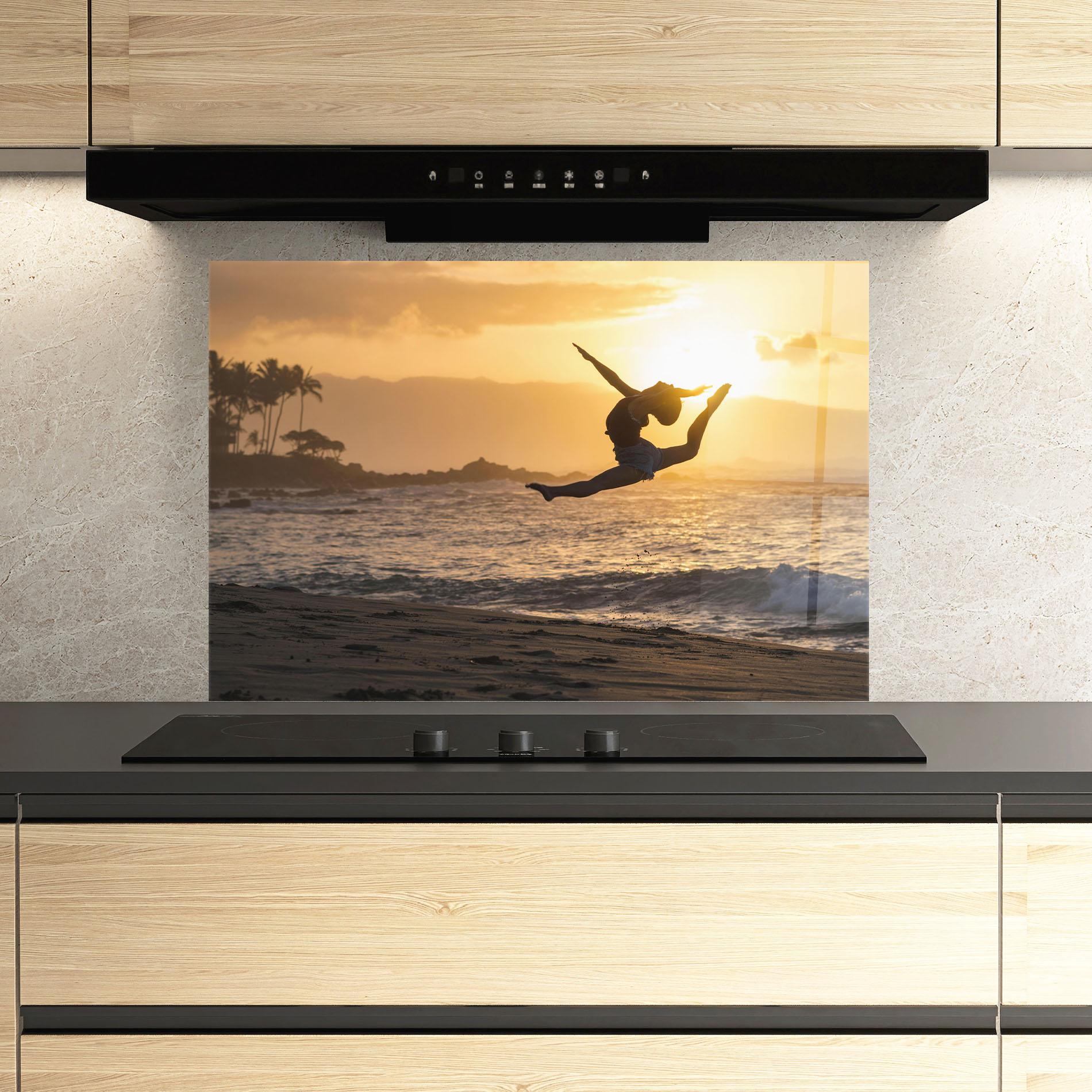 Konyhai üveg hátfal Radiant Ripple mockup 3