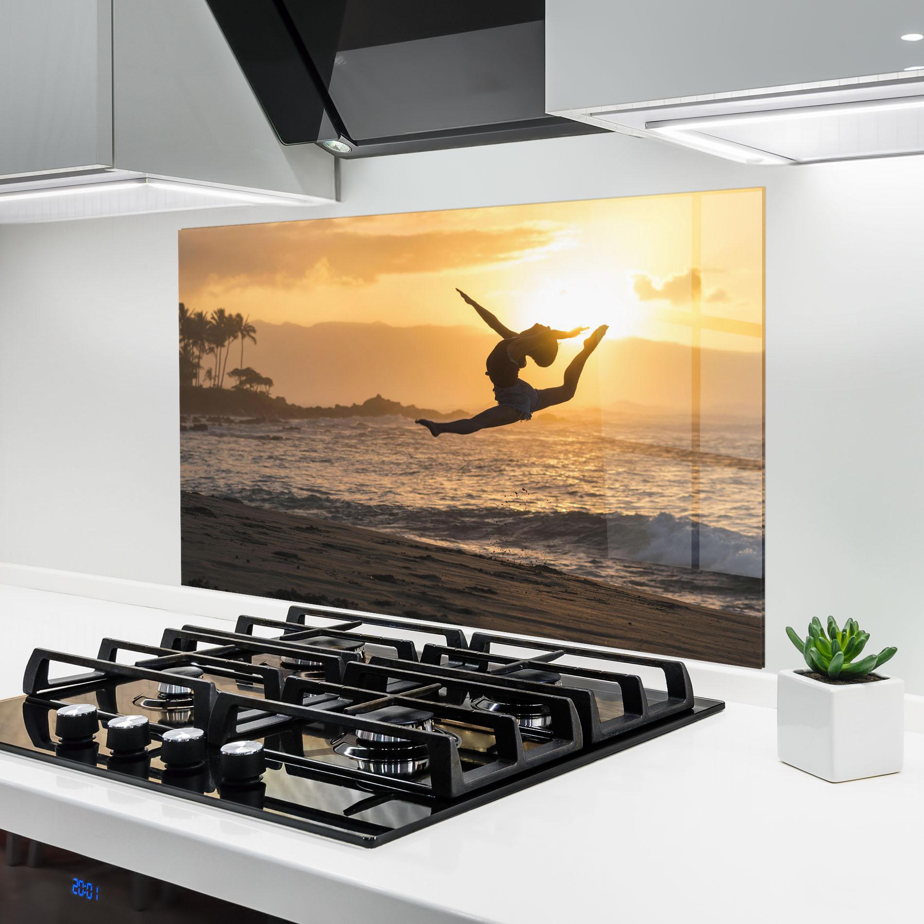 Konyhai üveg hátfal Radiant Ripple mockup 6