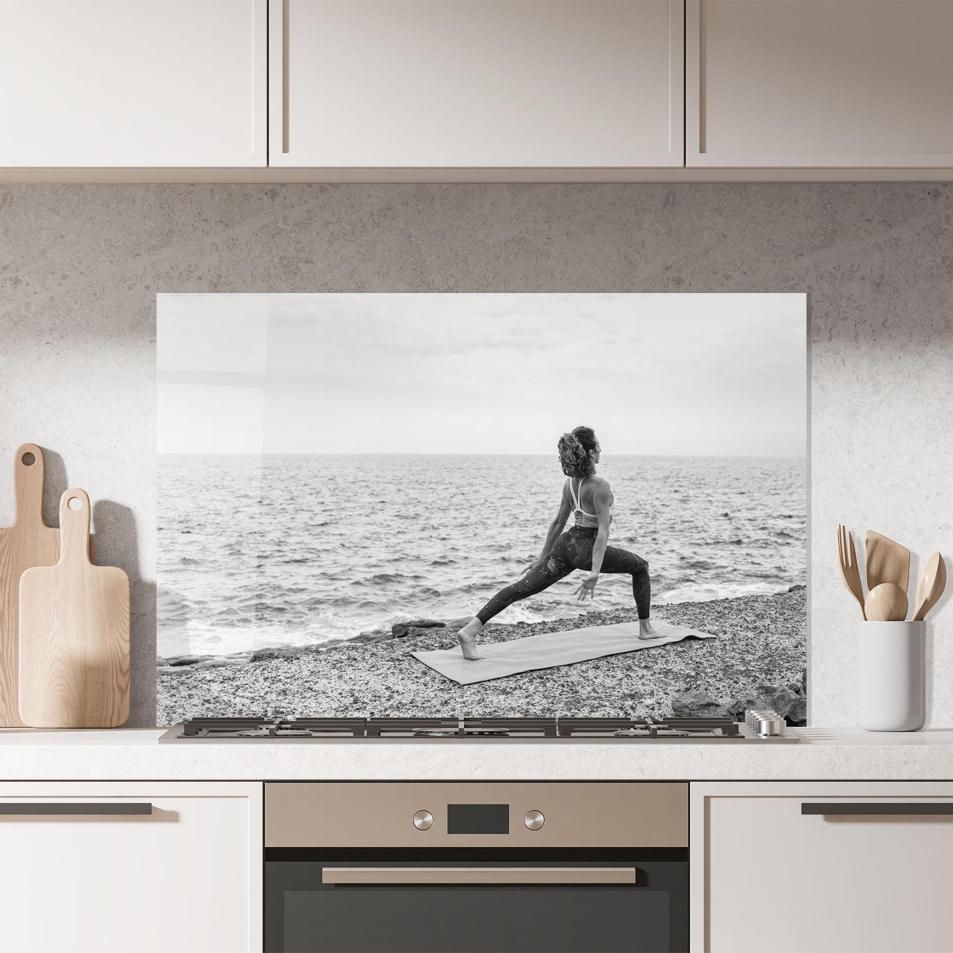 Konyhai üveg hátfal Blissful Balance mockup 7