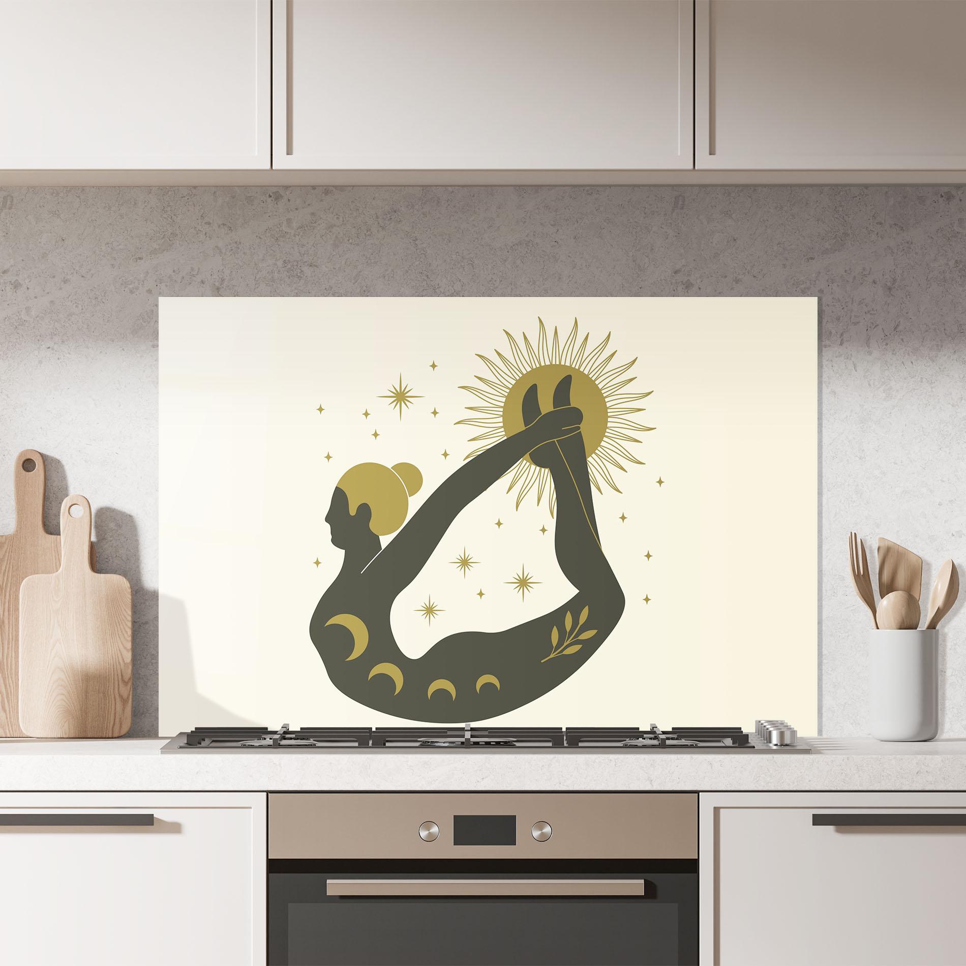 Konyhai üveg hátfal Dhanurasana mockup 7