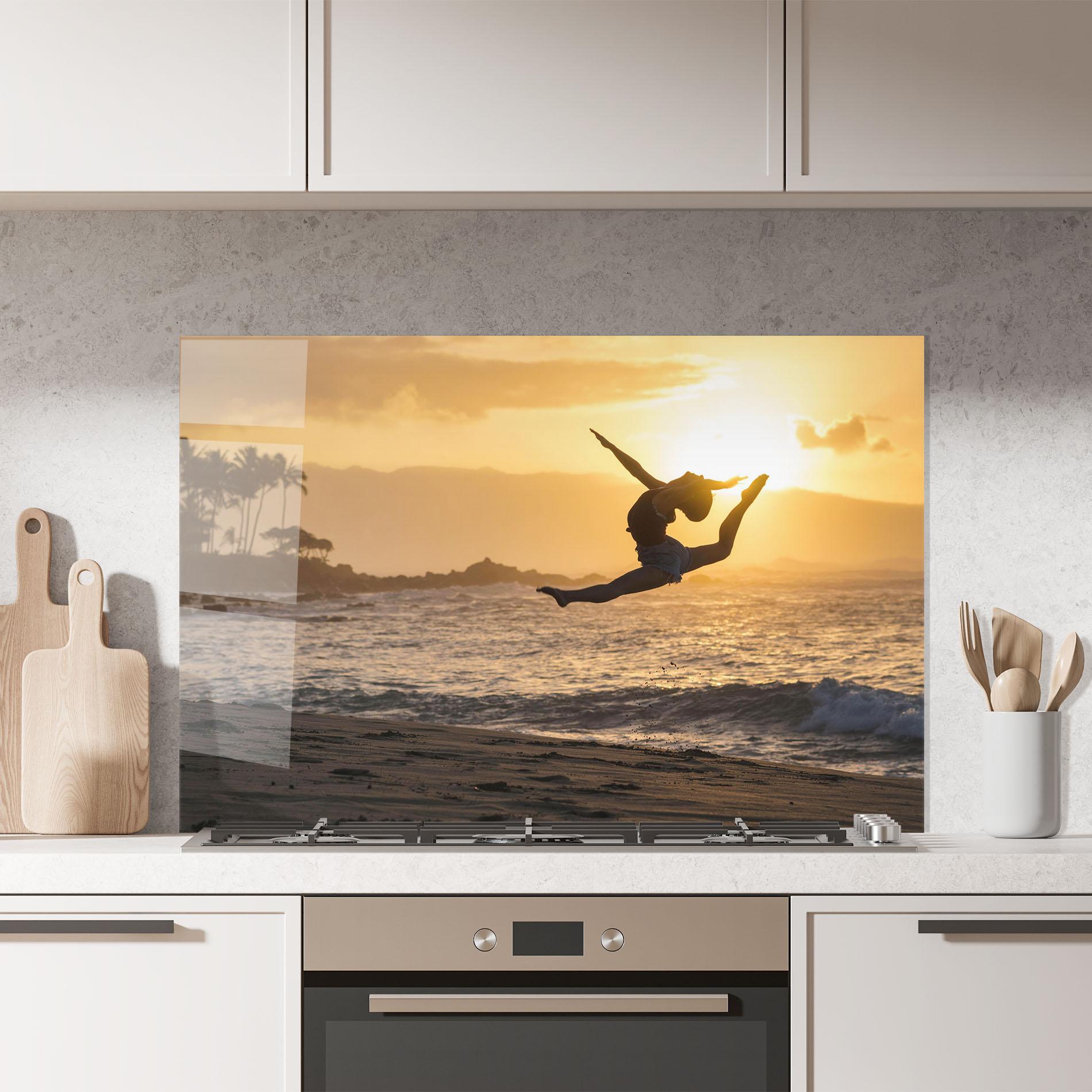 Konyhai üveg hátfal Radiant Ripple mockup 7