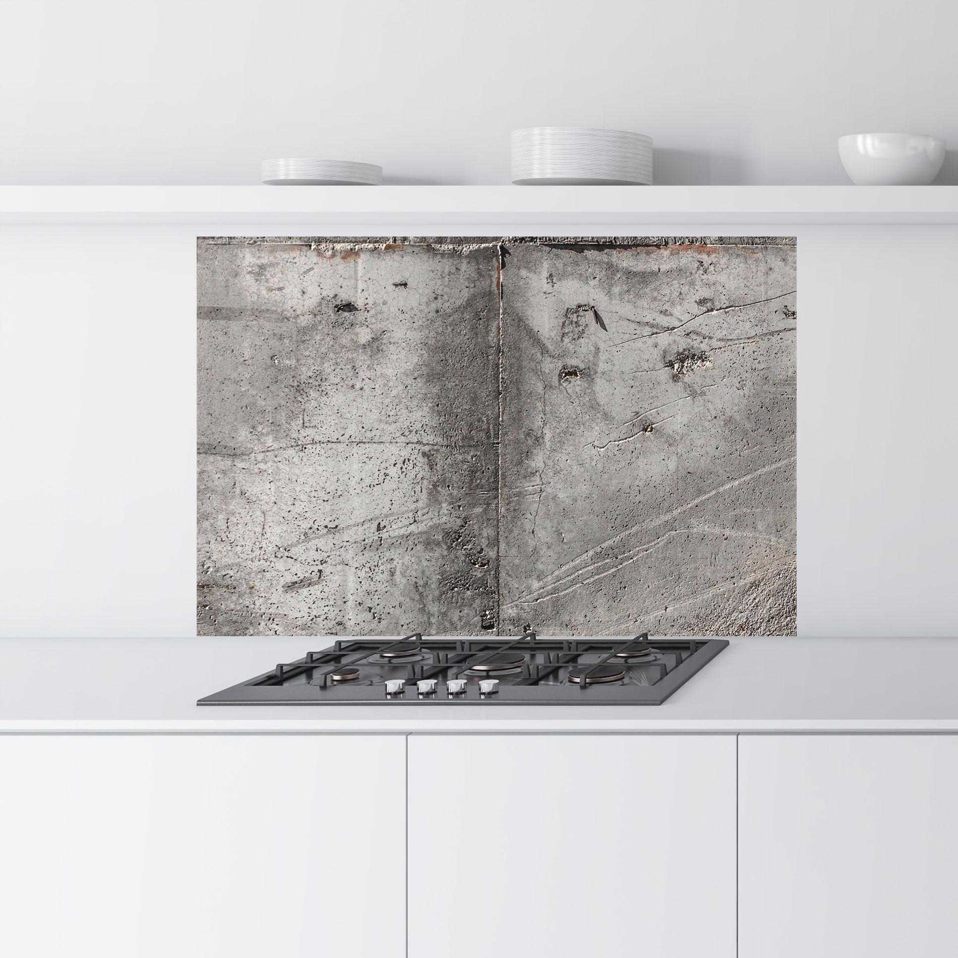 Konyhai üveg hátfal Brown Ciment mockup 9