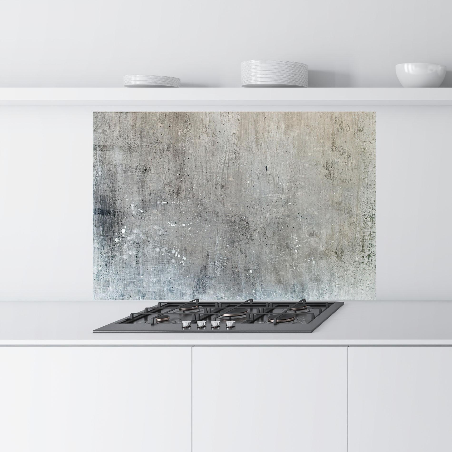 Konyhai üveg hátfal Darkish Ciment mockup 9