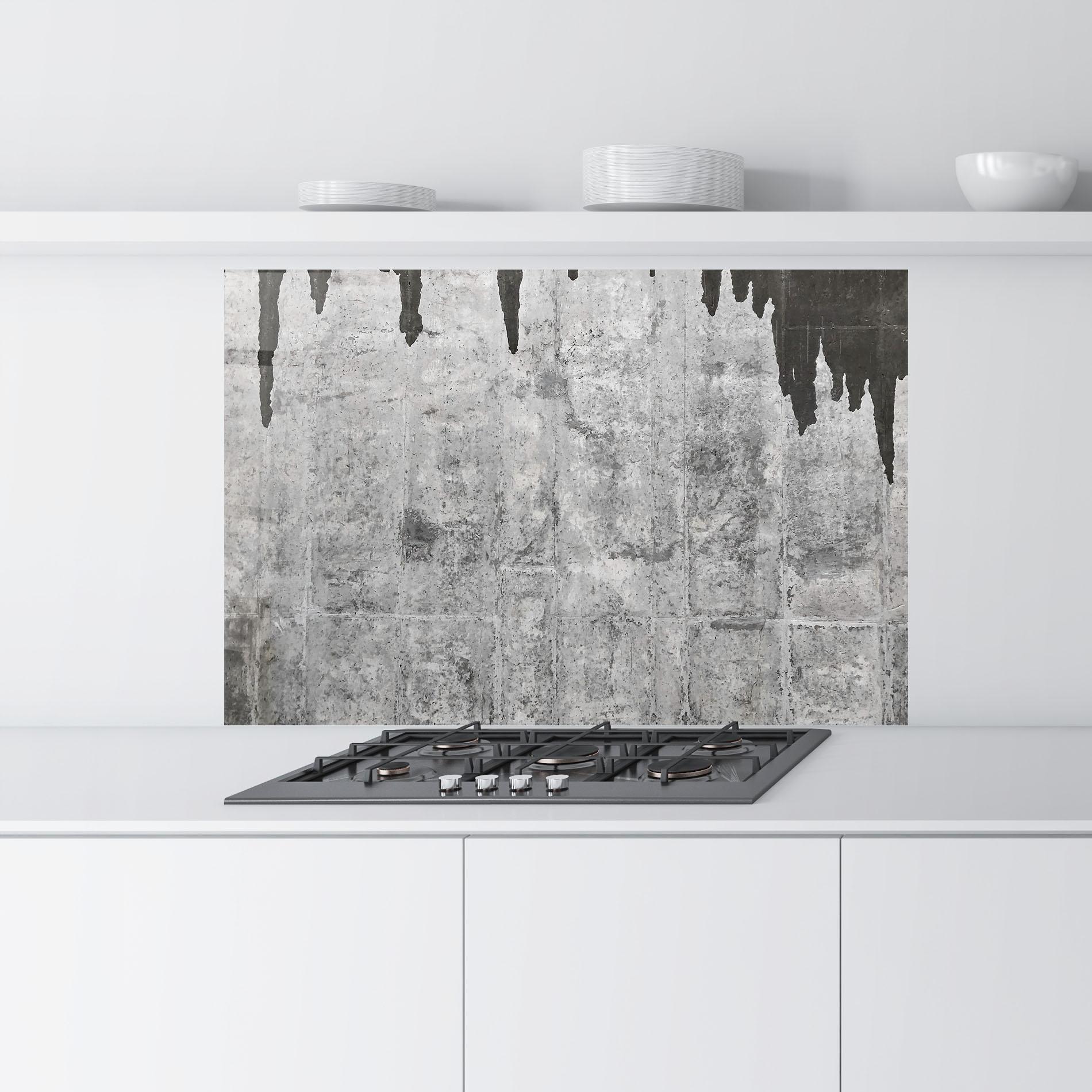 Konyhai üveg hátfal Dirty Texture mockup 9